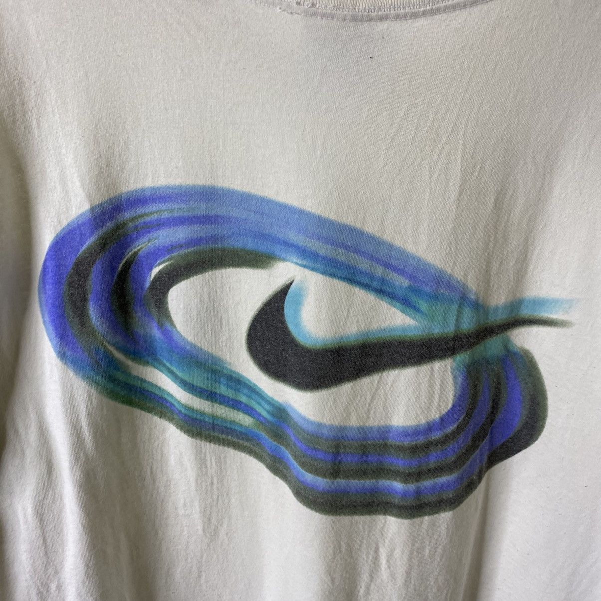 Nike Vintage 1990s Nike Oval T Shirt Size US XL / EU 56 / 4 - 2 Thumbnail