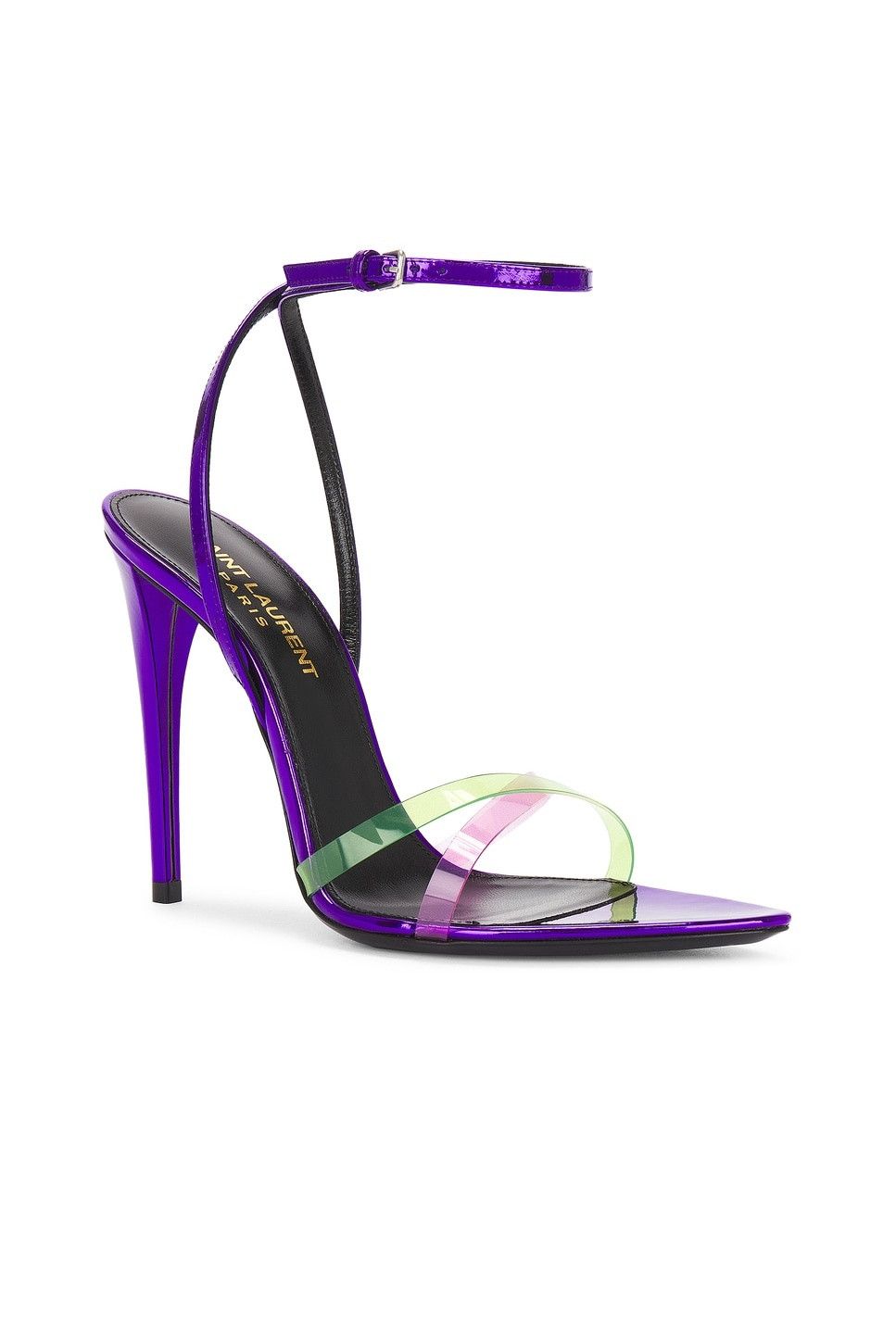 Saint Laurent Paris oc11z1125 Fever 110 Sandals in Purple Size US 6.5 / IT 36.5 - 2 Thumbnail