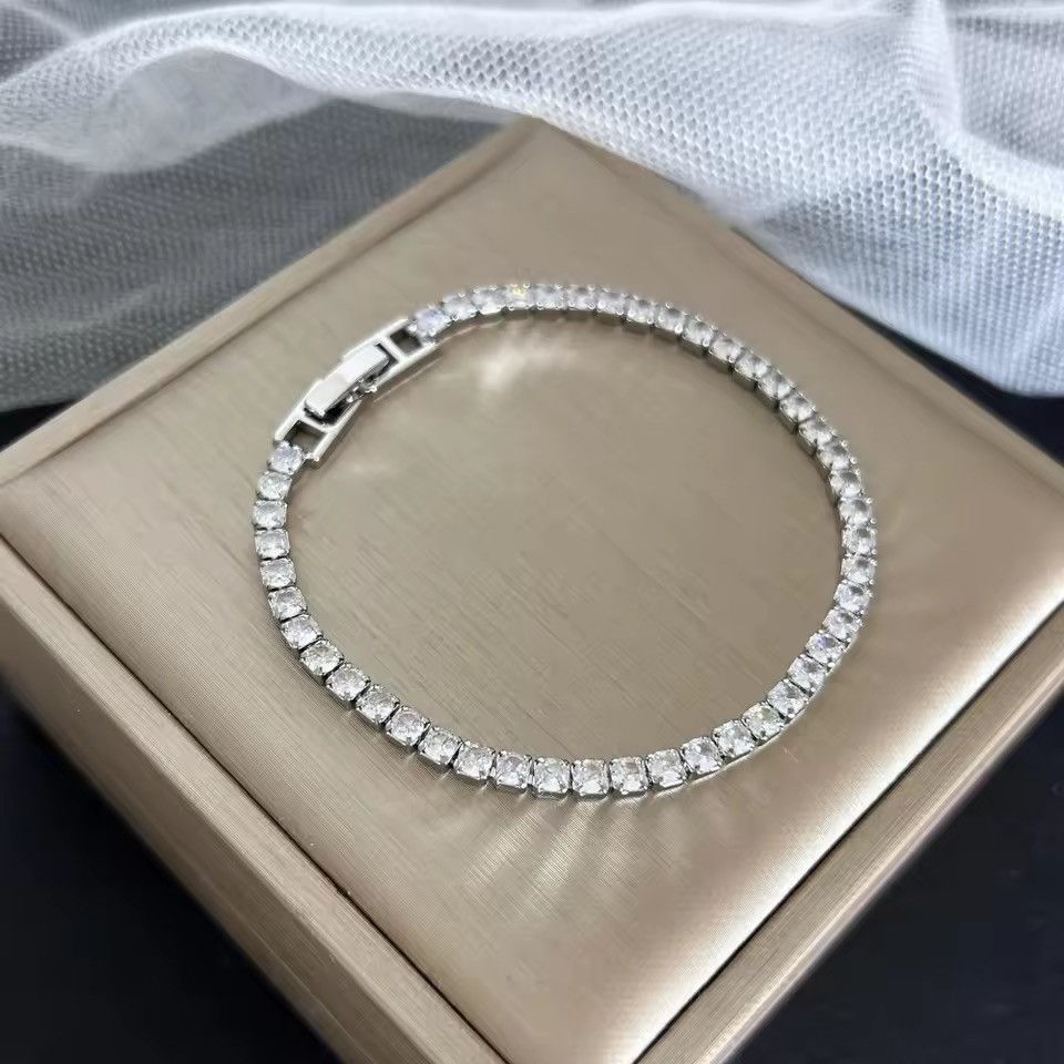 Jewelry DIAMOND Iced Out Bracelet Link 16 cm Size ONE SIZE - 3 Thumbnail