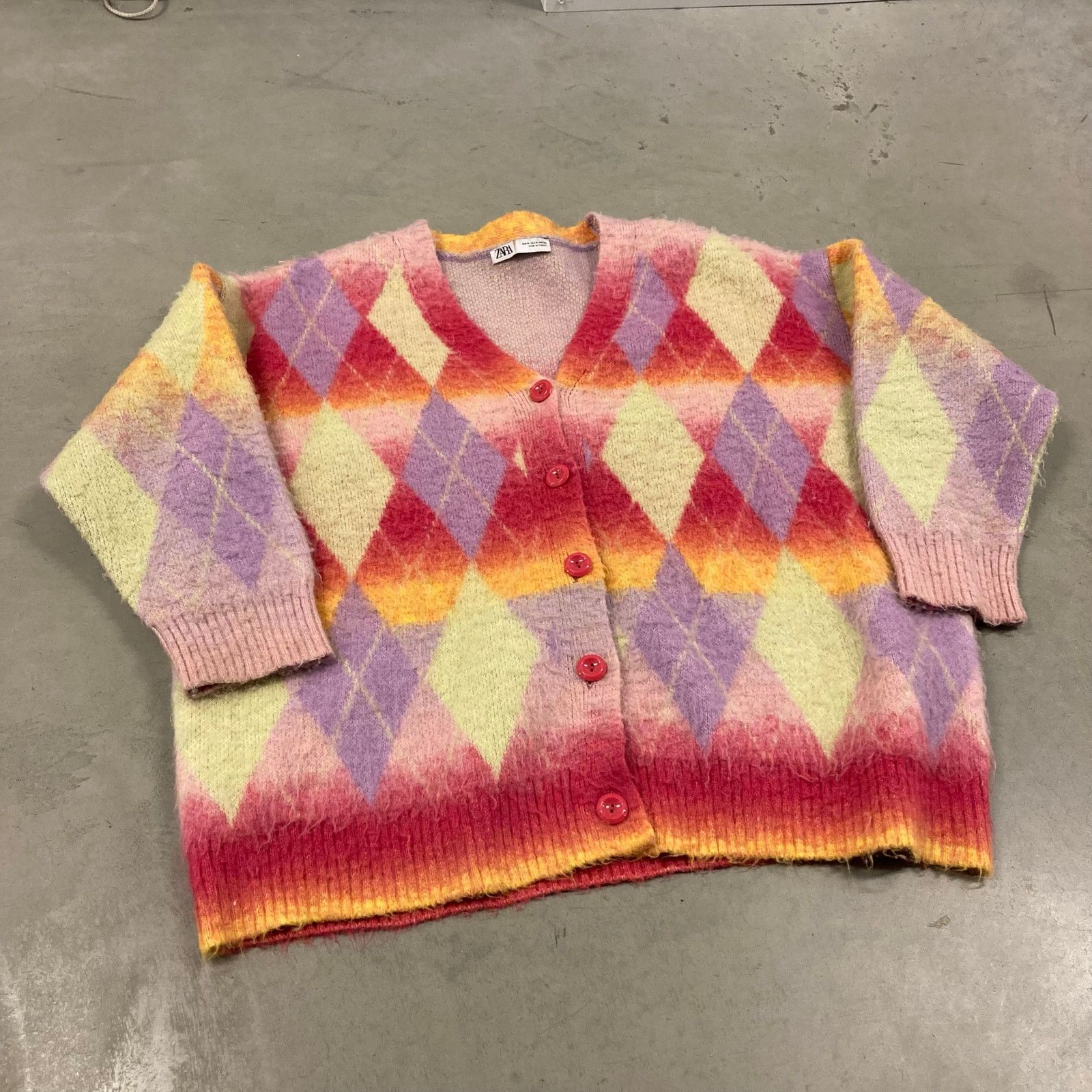 Vintage × Zara vintage y2k patterned Zara cardigan sweater Size US M / EU 48-50 / 2 - 1 Thumbnail