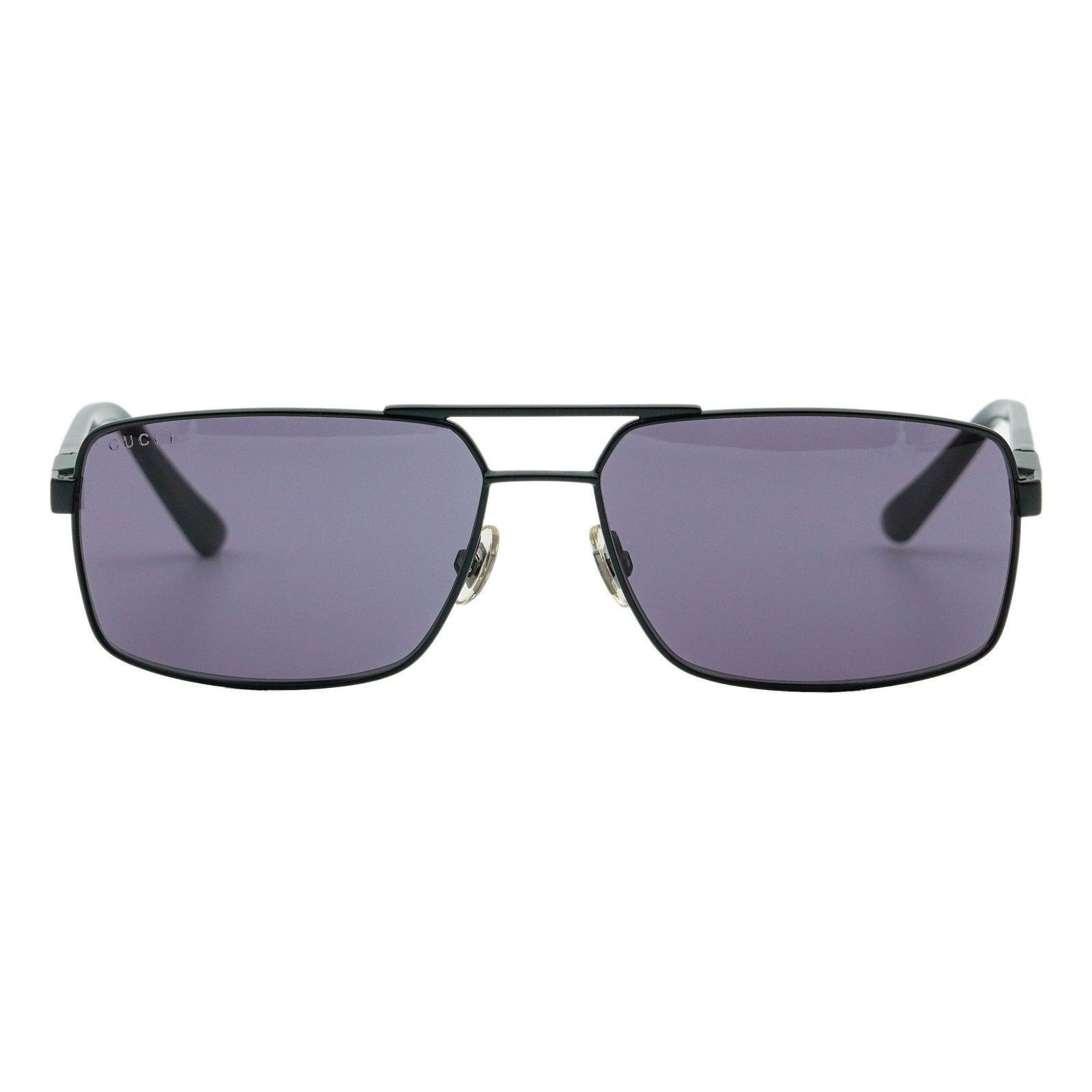 Gucci Vintage Gucci GG 1950 Black Logo Rectangular Sunglasses Size ONE SIZE - 2 Thumbnail