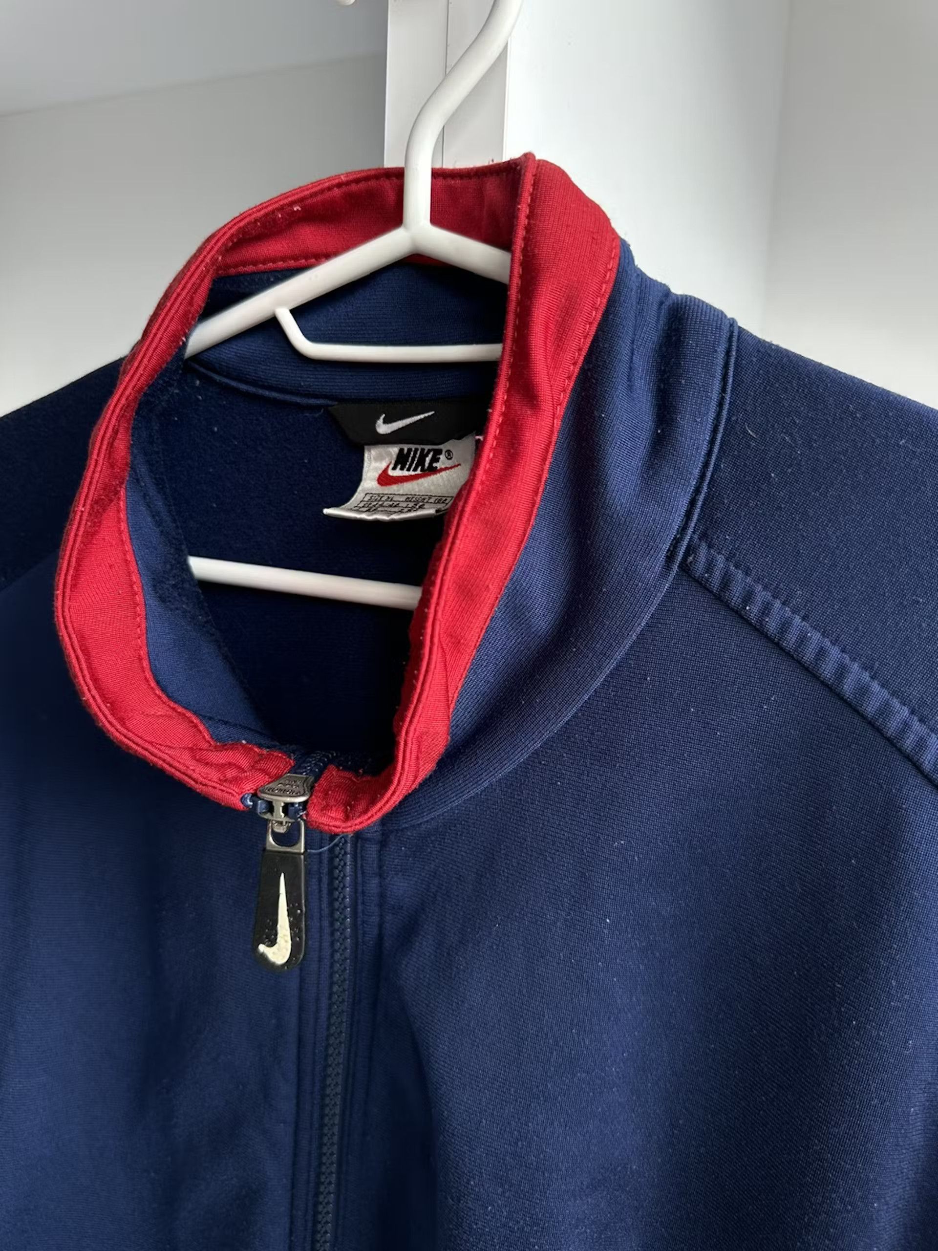Nike × Vintage Vintage Nike Premier Navy Track Jacket Size US XL / EU 56 / 4 - 7 Thumbnail