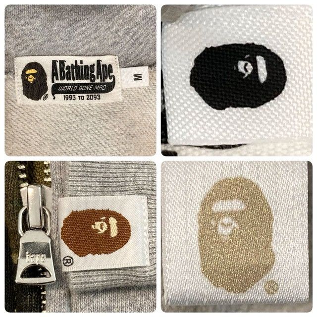 Bape BAPE Gray x 1st camo green Separate Shark Full Zip Hoodie Size US M / EU 48-50 / 2 - 8 Thumbnail