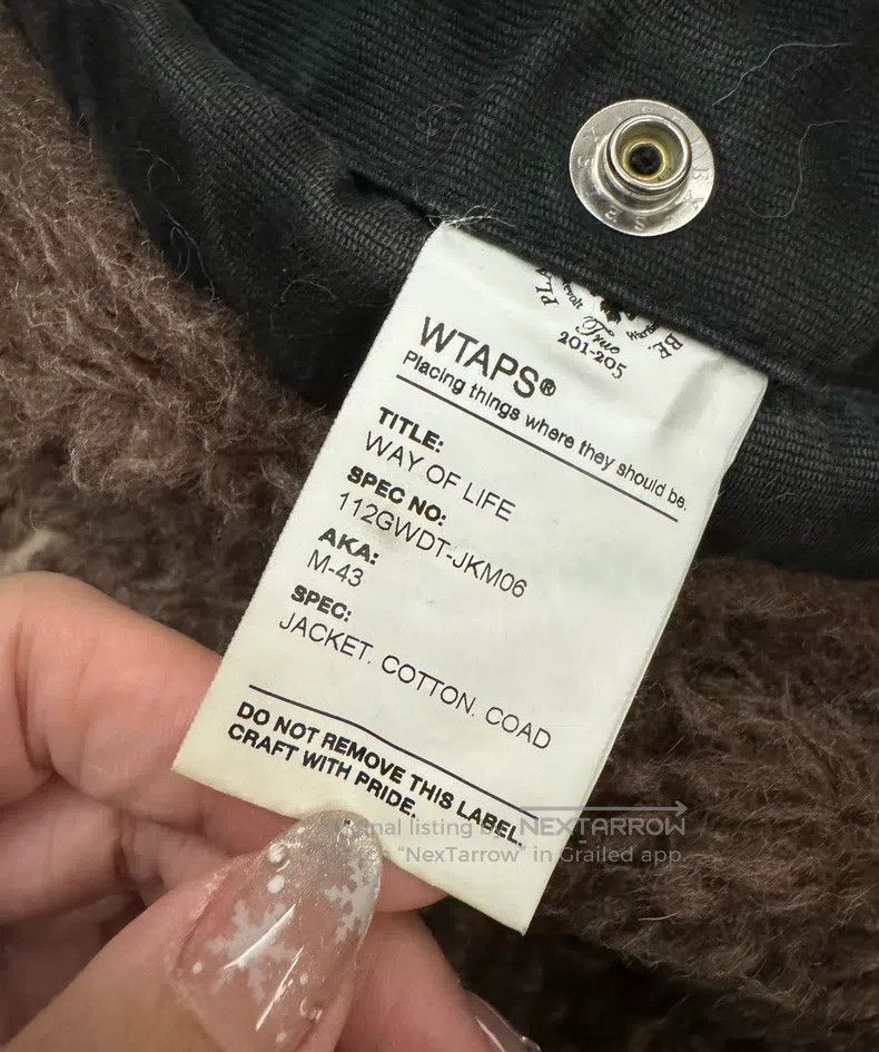 Wtaps Wtaps Inner fleece jacket with genuine lamb fur Size US M / EU 48-50 / 2 - 2 Thumbnail