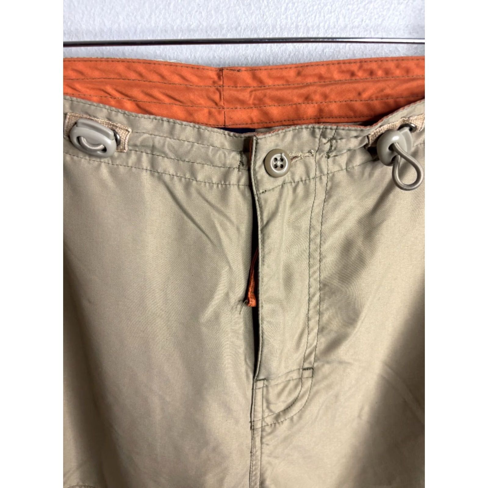 Gap GAP Mens XS Beige Cargo Pants Cargo Pocket Vintage 90s Straight Front Regular Leg Style Pants Shirts? Size US 27 - 3 Thumbnail
