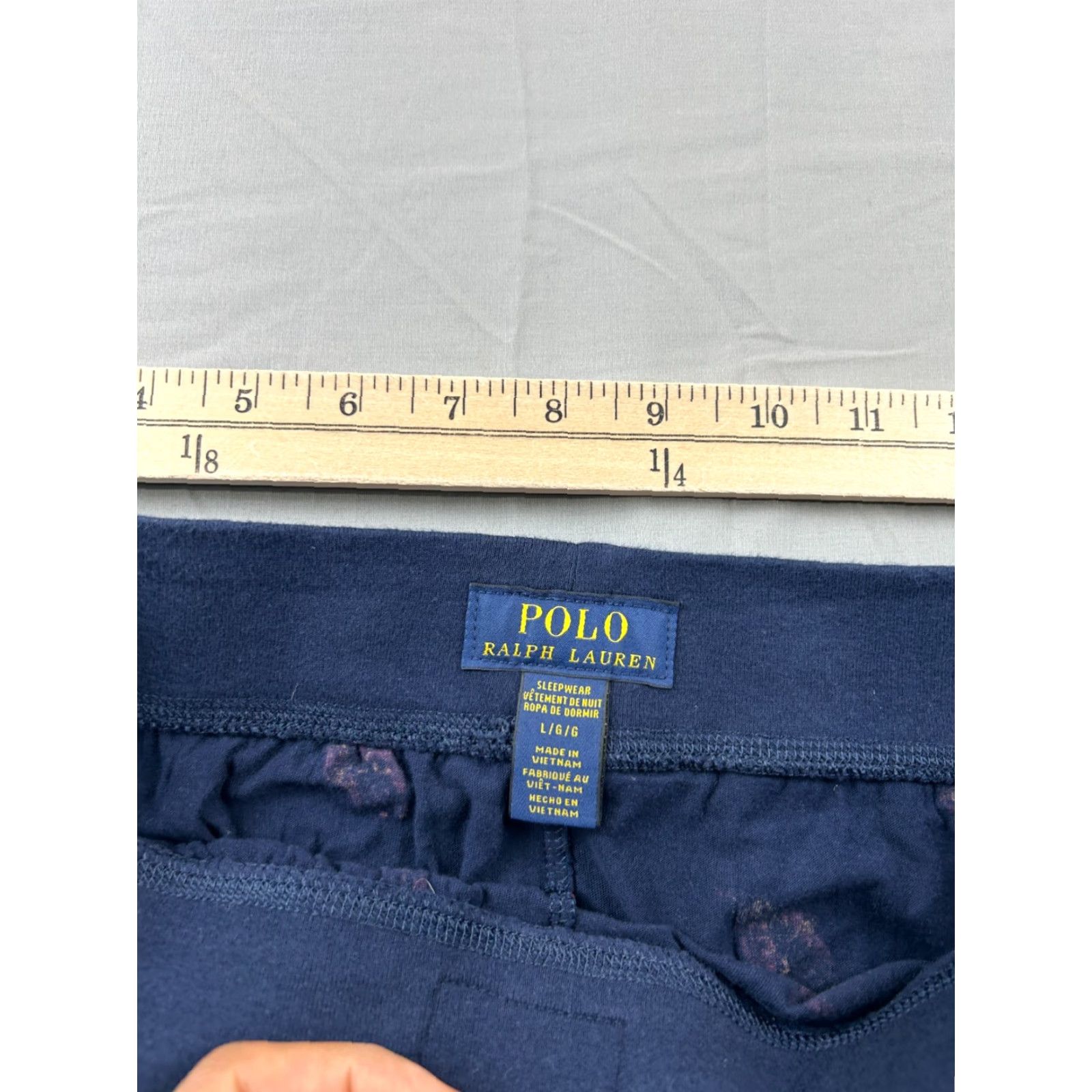 Polo Ralph Lauren Polo Ralph Lauren Pajama Pants Mens Large Regular L Bear Navy Blue Size US L / EU 52-54 / 3 - 3 Thumbnail