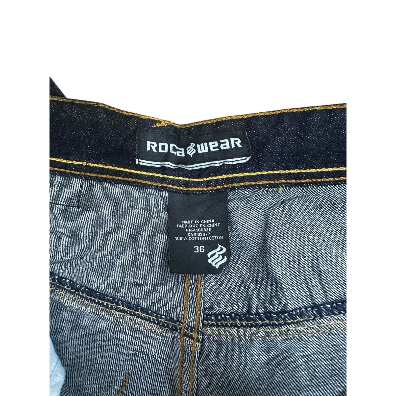 Rocawear Vintage Y2K Rocawear Jeans Mens Denim Baggy Hip Hop Indigo W Size US 36 / EU 52 - 5 Thumbnail