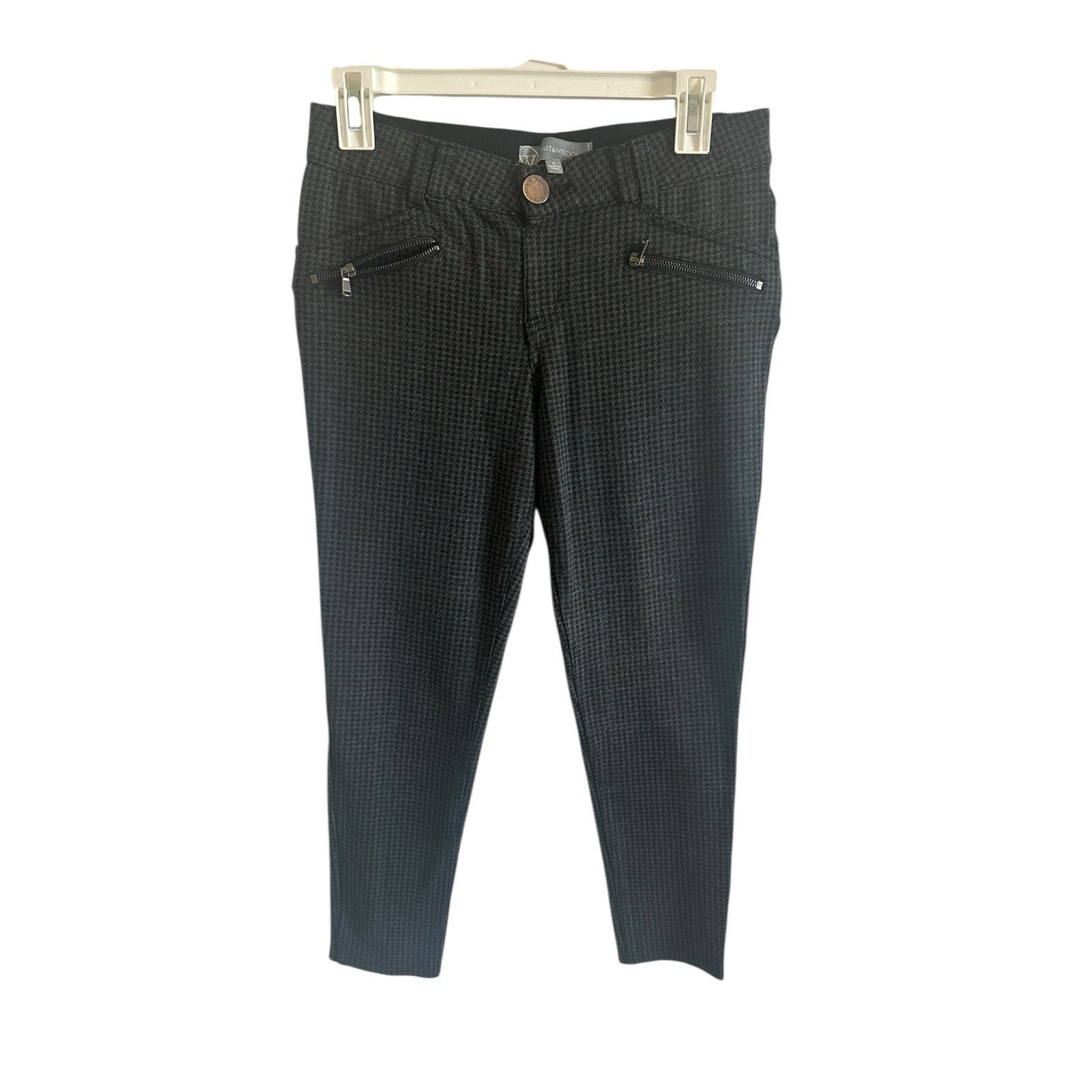 Other Wit & Wisdom Women's 6 Gray Double Zip Ankle Skinny Jeans Size 28" / US 6 / IT 42 - 3 Thumbnail