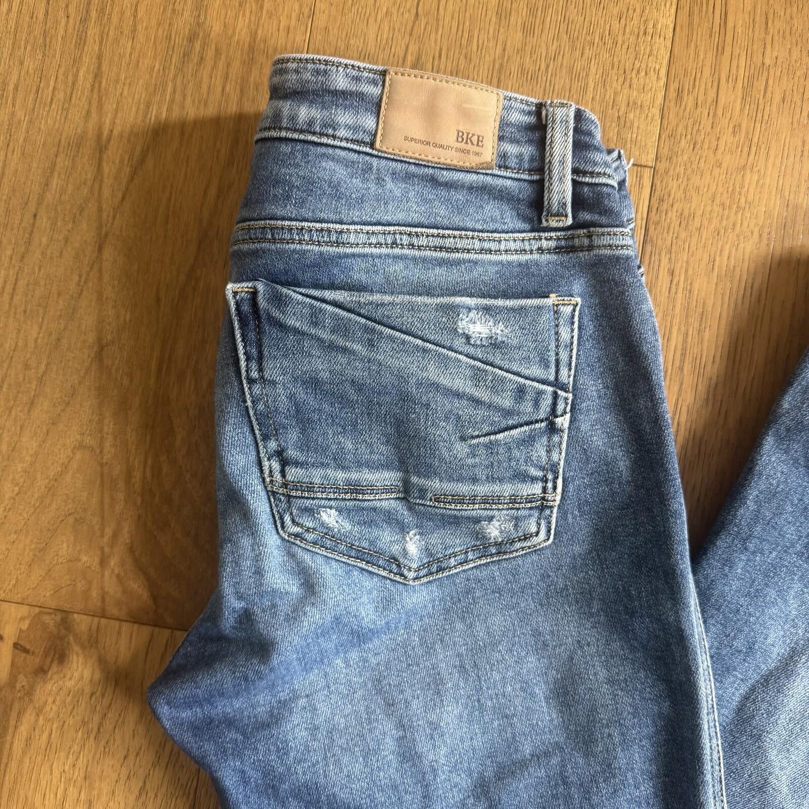 BKE BKE Stella Slim Fit Low Rise Flare Jeans 29x28 Size 29" - 2 Thumbnail