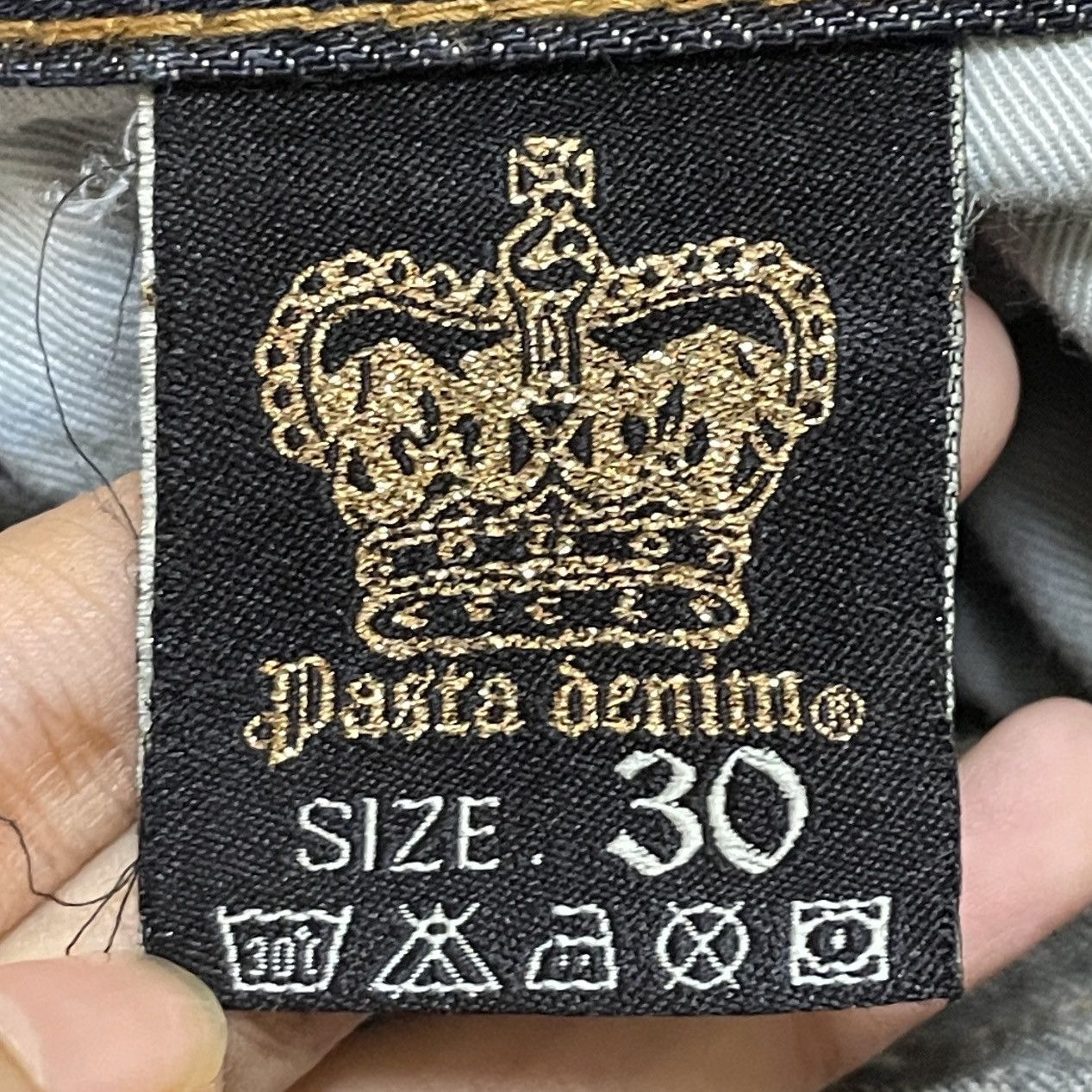 14th Addiction Rare Design Vintage Japanese Brand Pasta Jeans 1990s Size US 30 / EU 46 - 11 Thumbnail