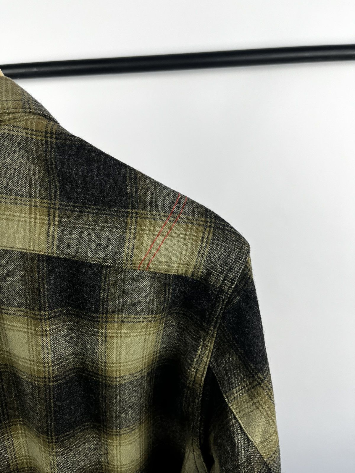 ANACHRONORM ANACHRONORM flannel leather shirt size m made japan Size US M / EU 48-50 / 2 - 11 Thumbnail