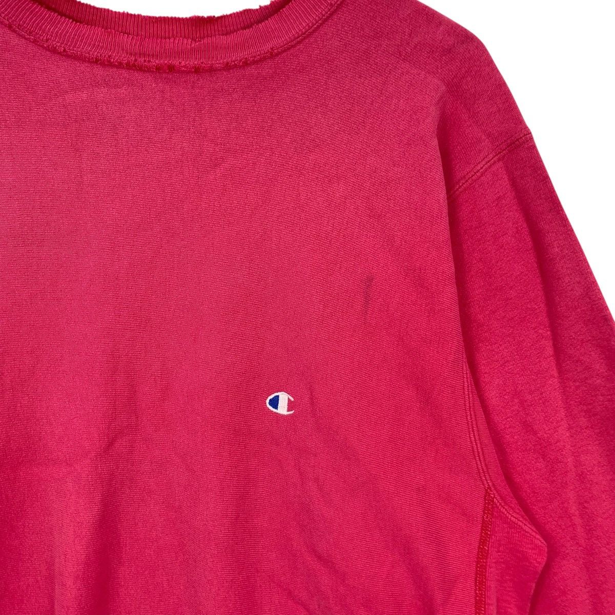 Champion Vintage 80’ CHAMPION REVERSE WEAVE Thrashed Pink Sweatshirt Size XL / US 12-14 / IT 48-50 - 4 Thumbnail