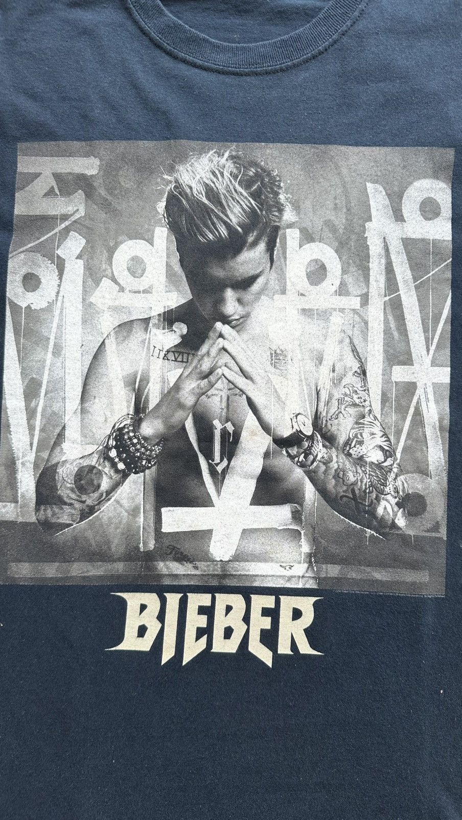 Gildan × Justin Bieber Y2K JUSTIN BIEBER PURPOSE TOUR TEE Size US M / EU 48-50 / 2 - 2 Thumbnail