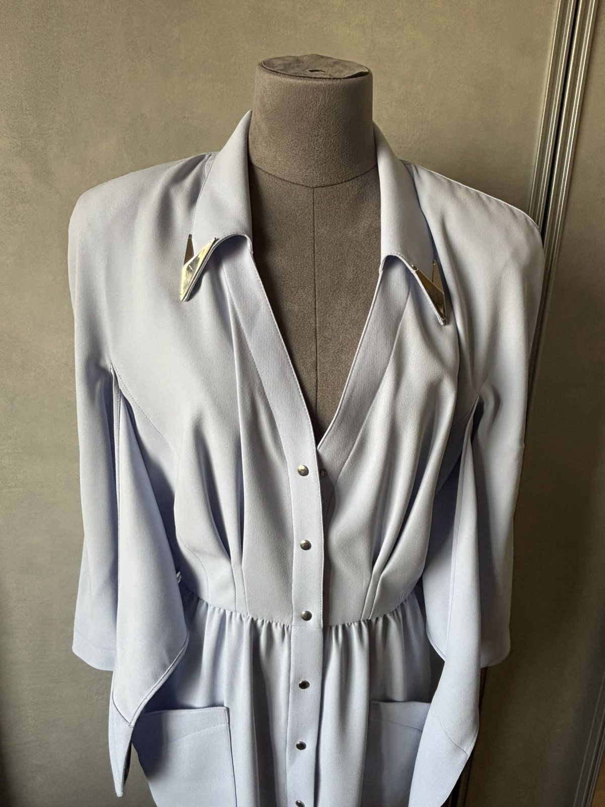 Thierry Mugler THIERRY MUGLER Long vintage shirt dress Size M / US 6-8 / IT 42-44 - 9 Thumbnail