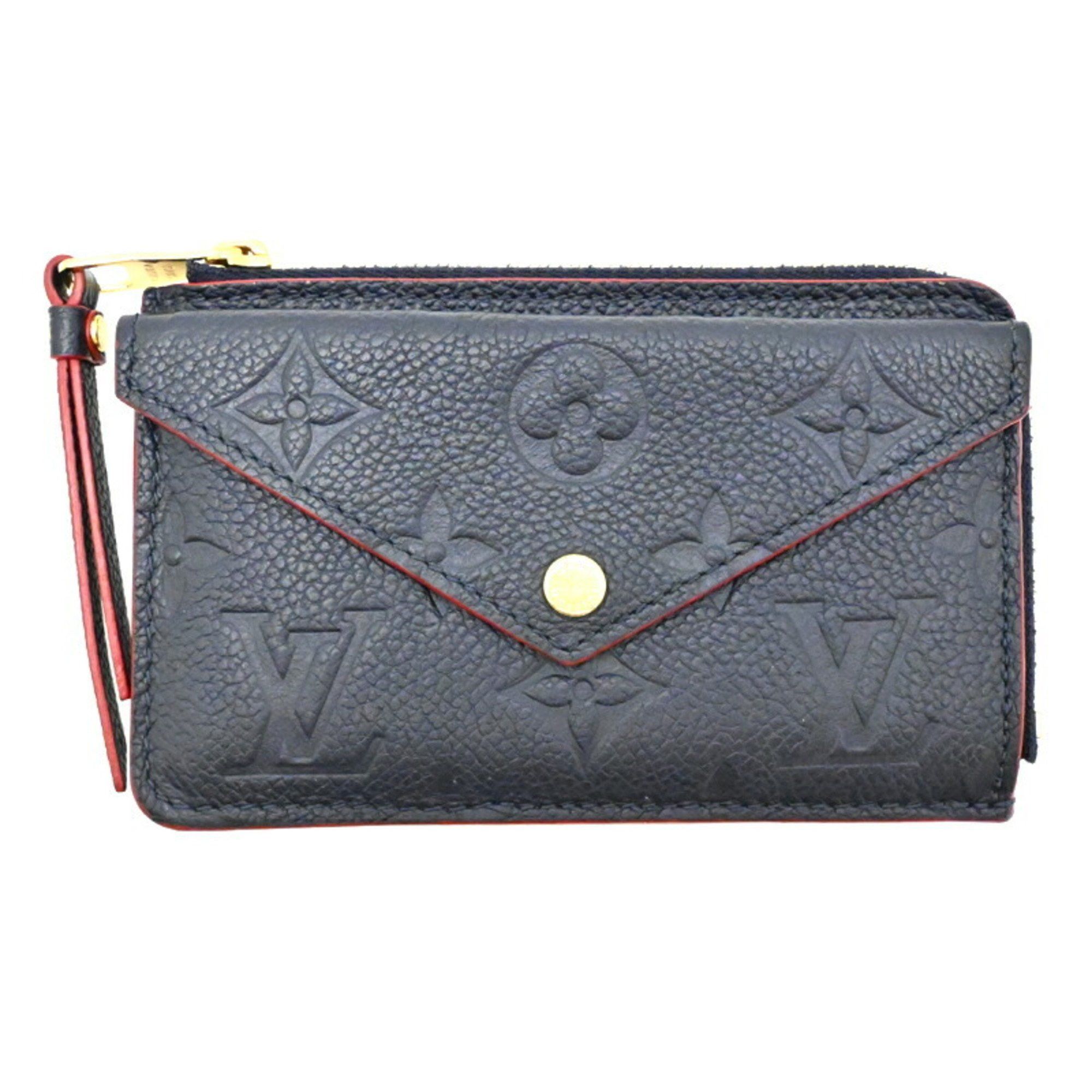Louis Vuitton Louis Vuitton Porte Carte Recto Verso Men's Coin Case M69420 Monogram Empreinte Marine Rouge Size ONE SIZE - 1 Thumbnail