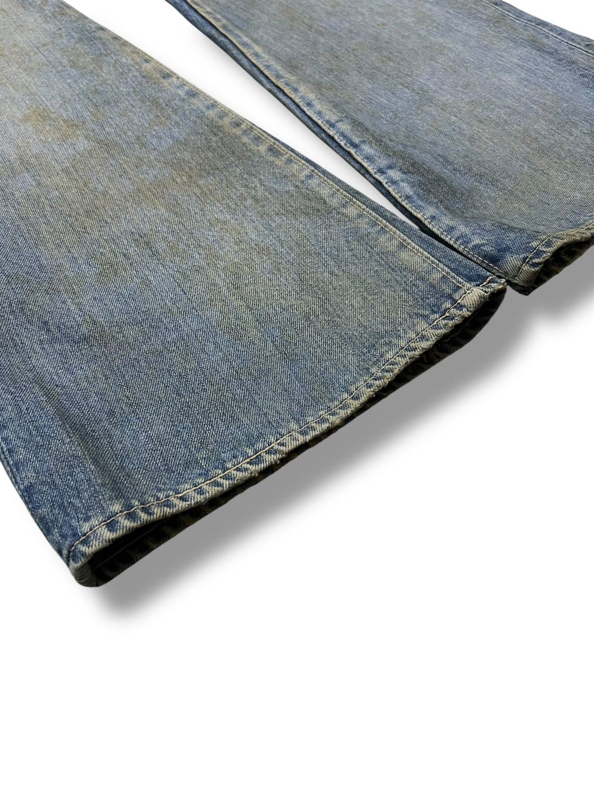 Japanese Brand Flared Vintage 80s Bobson Japan - Faded Mud Wash, Distressed Size US 29 - 6 Thumbnail