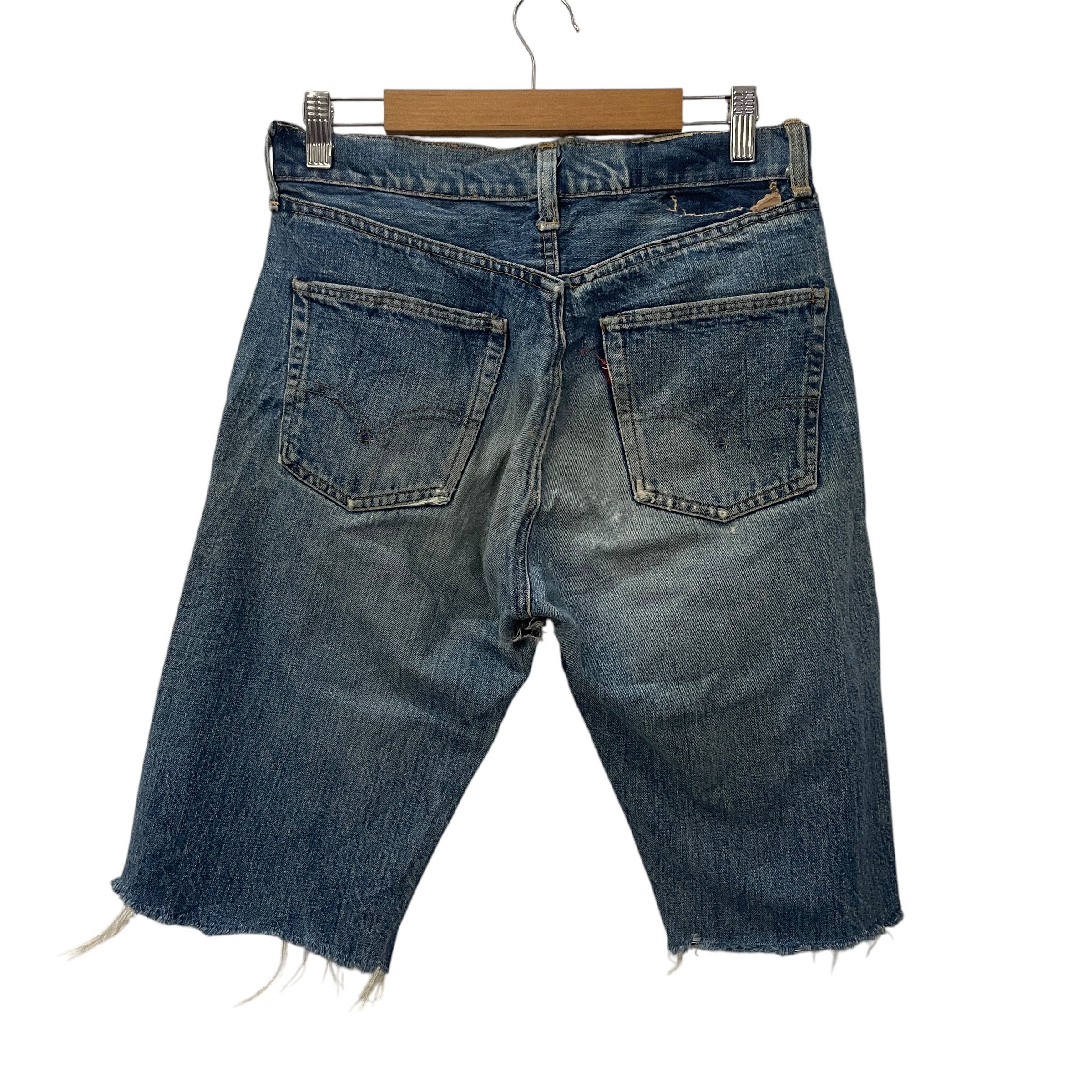 Levi's Vintage 70s Levis Big E Button 2 Custom Short Denim Size US 29 - 8 Thumbnail