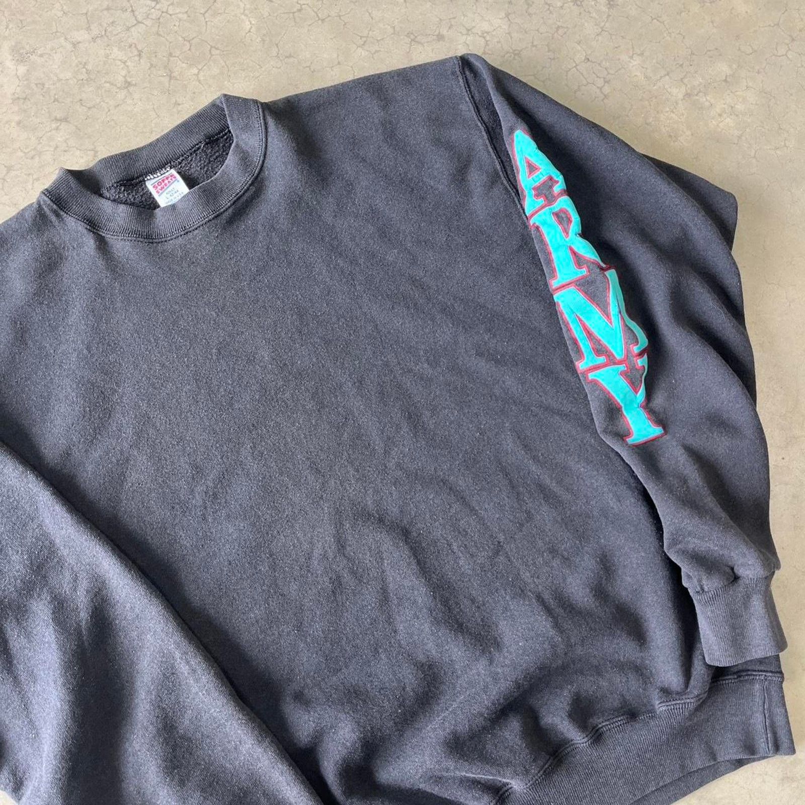 Vintage Vintage 90s soffe army faded long sleeve Size US L / EU 52-54 / 3 - 2 Thumbnail