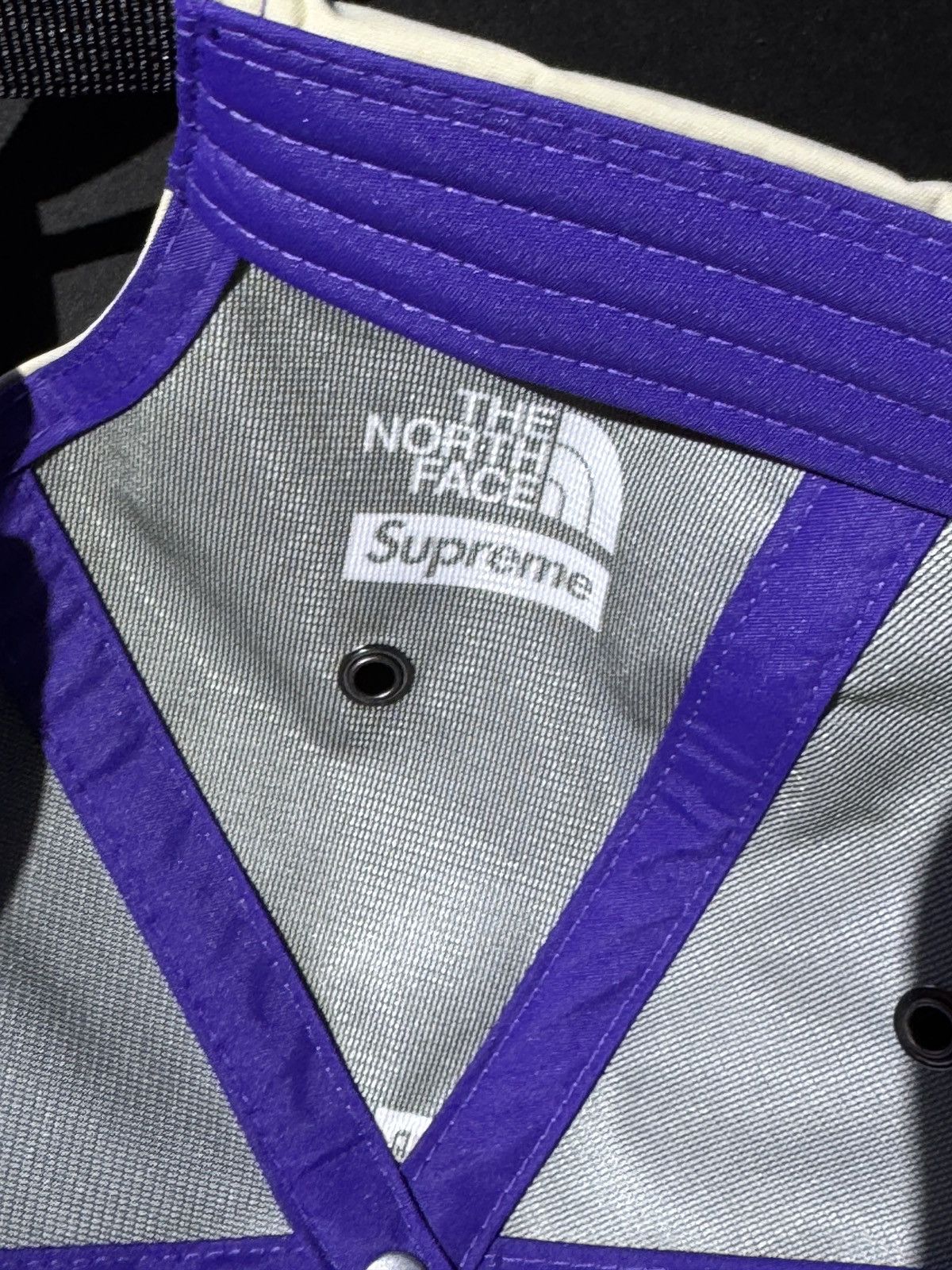 Supreme × The North Face Supreme The North Face Split 6-Panel Hat Cap Purple Natural Size ONE SIZE - 5 Thumbnail
