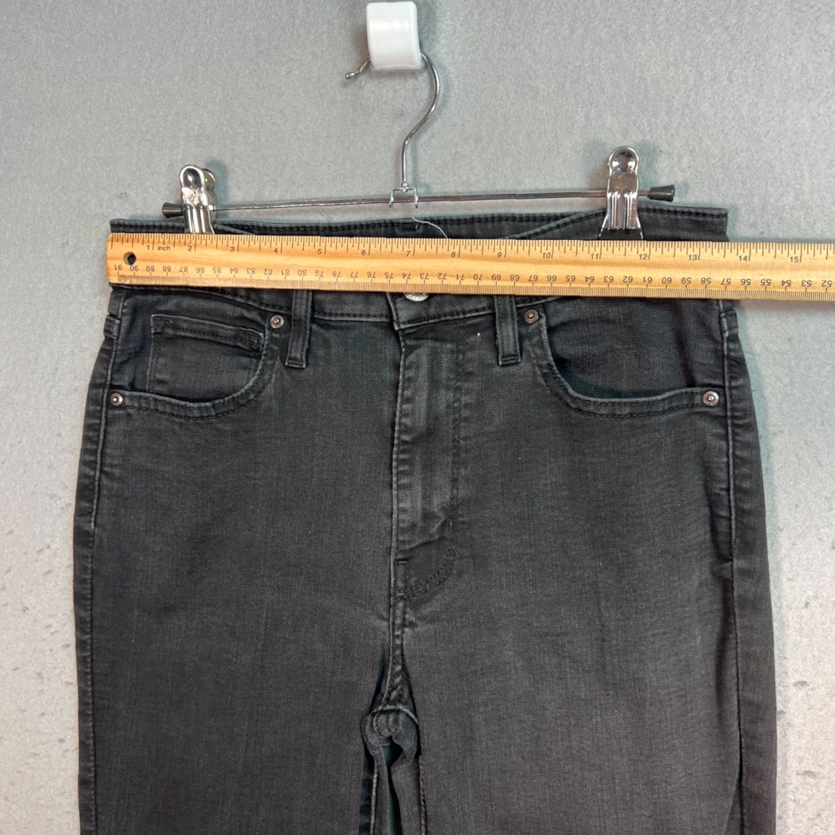 Levi's Levi's Womens Bootcut Jeans 29 x 28 Black Denim Sustainable Regular Mid Rise Size 29" - 6 Thumbnail