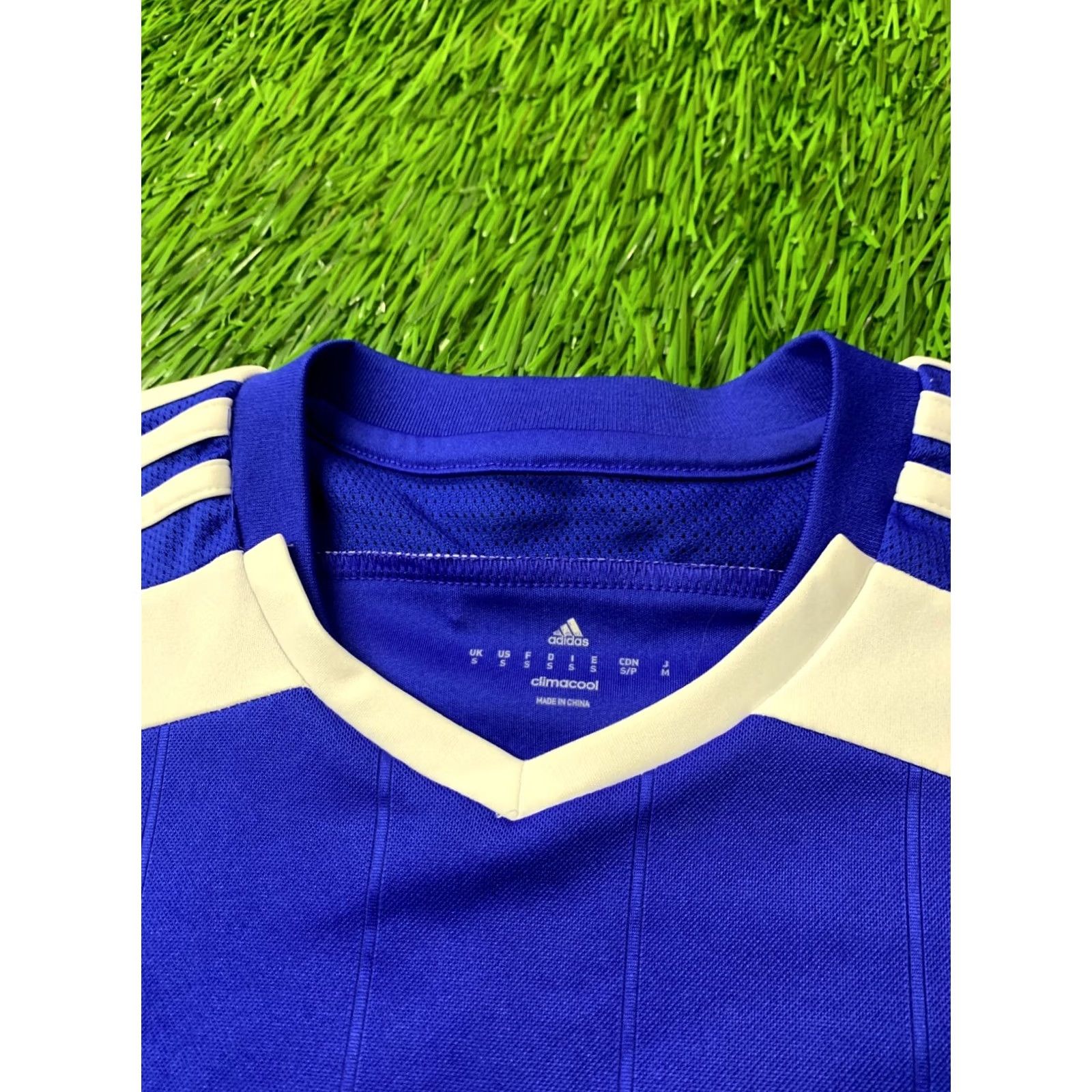Adidas ADIDAS PERFORMANCE CLIMACOOL REGISTA FOOTBALL SHIRT JERSEY S BLUE AND WHITE Mens 2016 T-Shirt Regular Size S Size US S / EU 44-46 / 1 - 4 Thumbnail