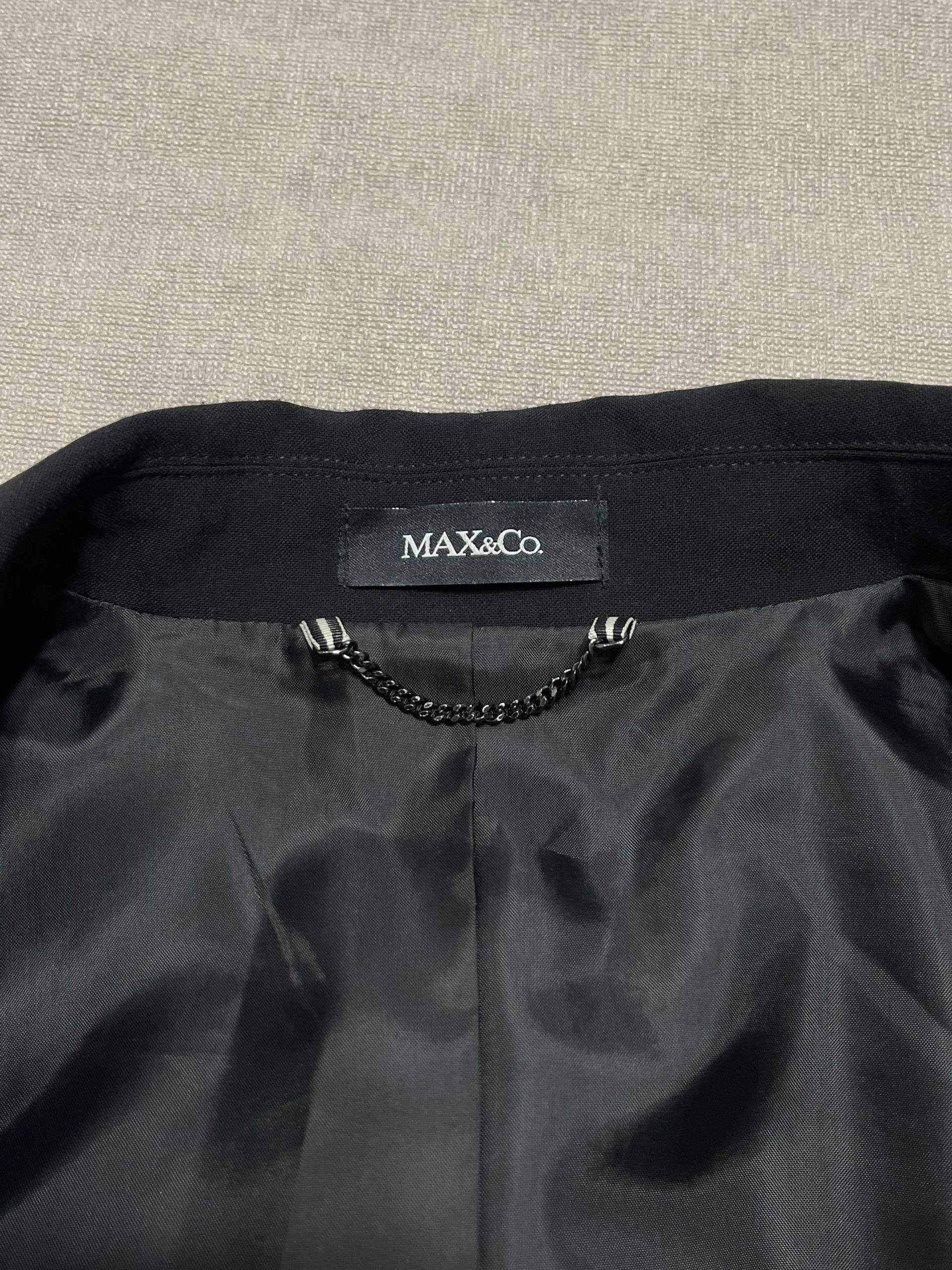 MAX&Co. Rare Max&Co. Womens Blazer Jacket Black Mara Vintage Size M / US 6-8 / IT 42-44 - 11 Thumbnail