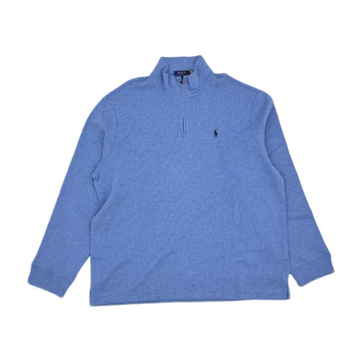 Polo Ralph Lauren Polo Ralph Lauren Men's Blue Pony Embroidered Half-Zip Sweater Size US XL / EU 56 / 4 - 1 Thumbnail