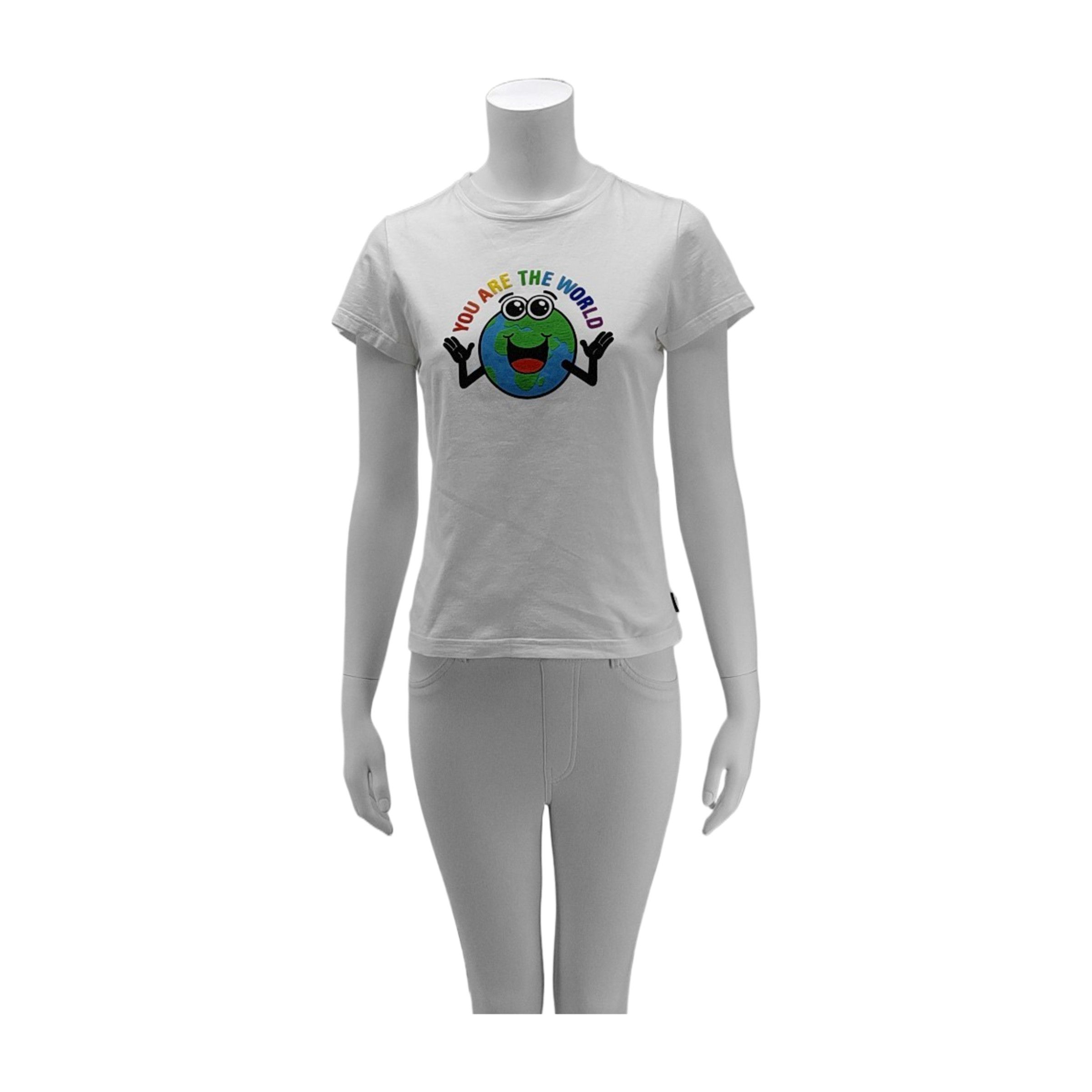 Balenciaga Balenciaga Earth Graphic T-Shirt Size S Size S / US 4 / IT 40 - 1 Thumbnail