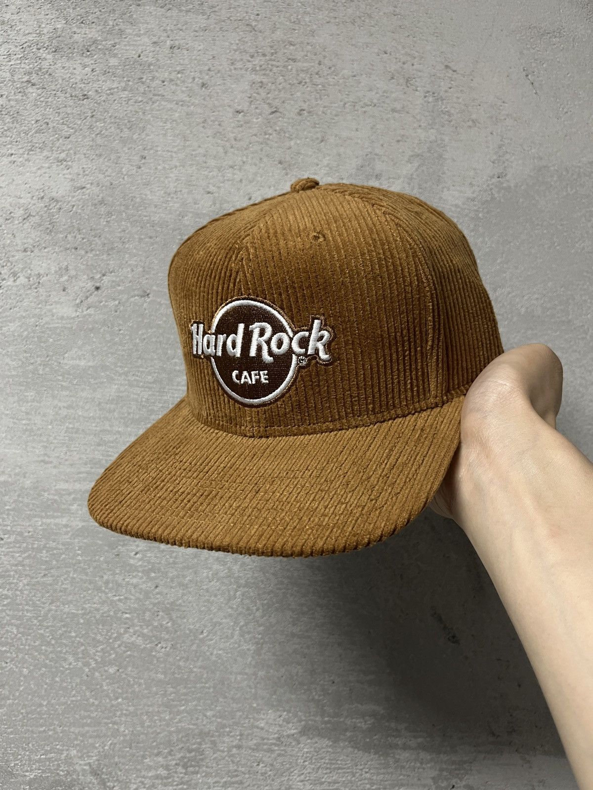 Hard Rock Cafe Rare Hard Rock Cafe Corduroy Cap Brown Glasgow Limited Size ONE SIZE - 3 Thumbnail