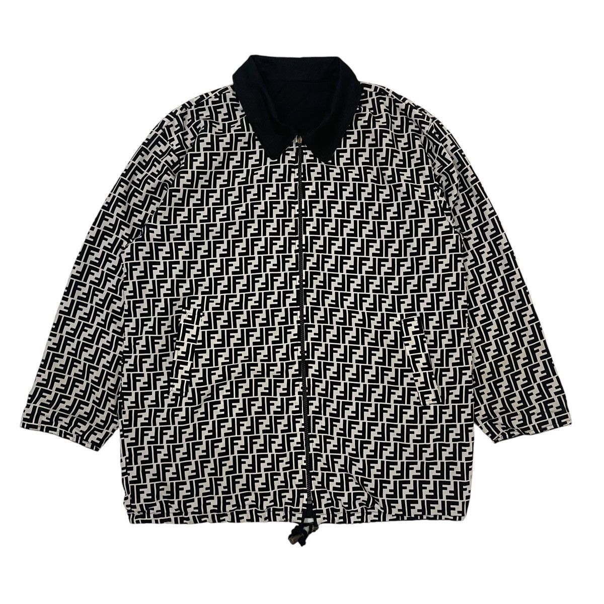 Fendi 🔥Vintage Fendi Monogram Reversible Jacket Size US L / EU 52-54 / 3 - 1 Thumbnail
