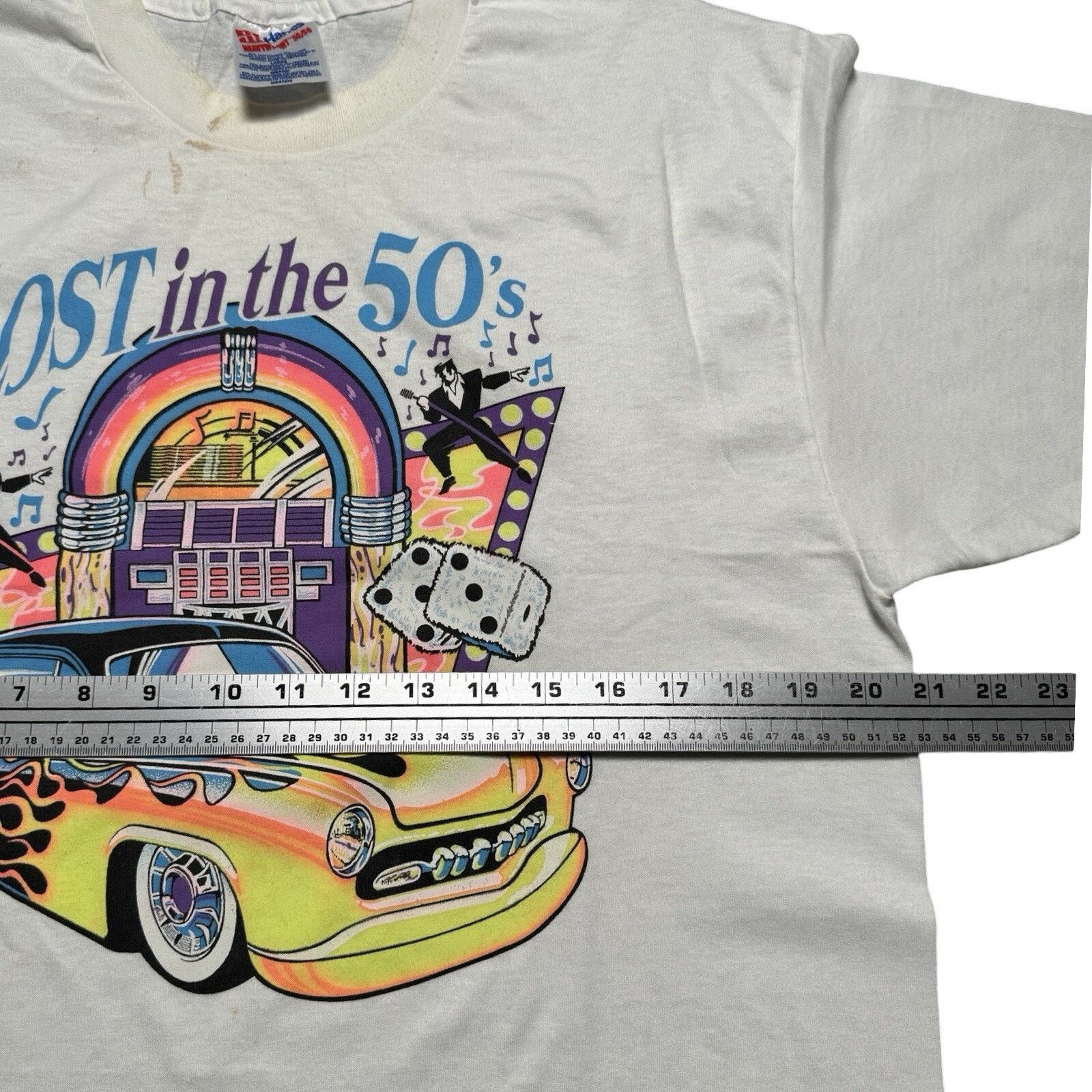 Vintage Vintage 90s Lost in the 50s Hot Rod Car T Shirt Dice L Size US L / EU 52-54 / 3 - 4 Thumbnail