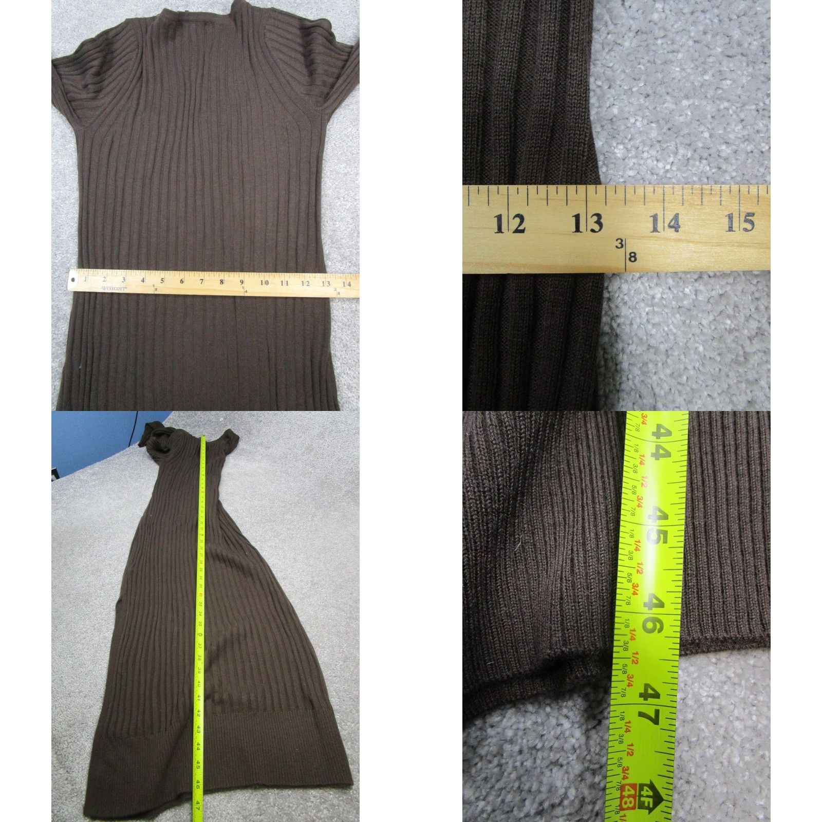 Paige Paige Sweater Dress Womens Small Brown Knit Dress Size S / US 4 / IT 40 - 8 Thumbnail