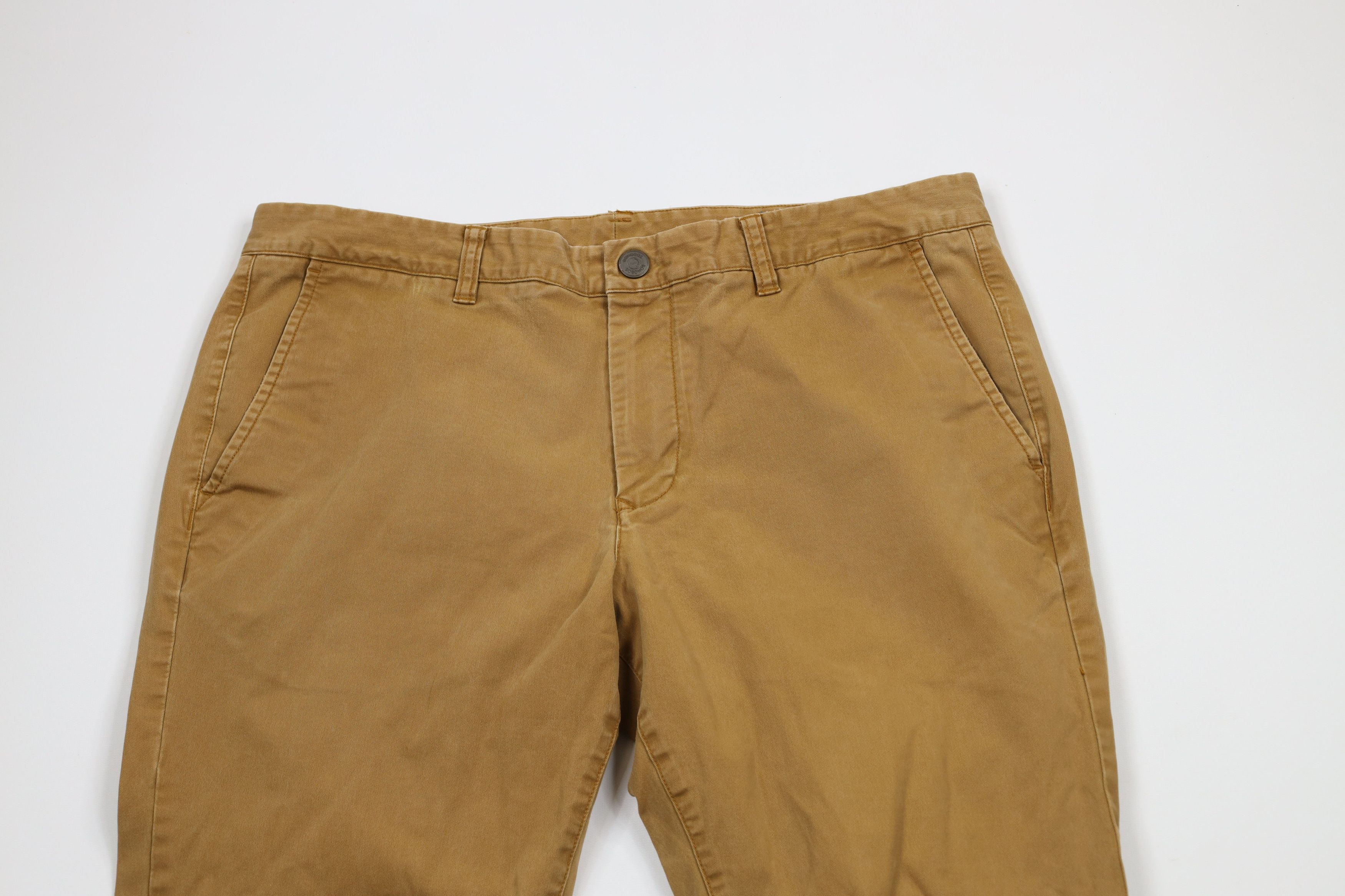 Bonobos × Vintage Bonobos Faded Stretch Slim Fit Chino Pants Trousers Brown Size US 35 - 2 Thumbnail