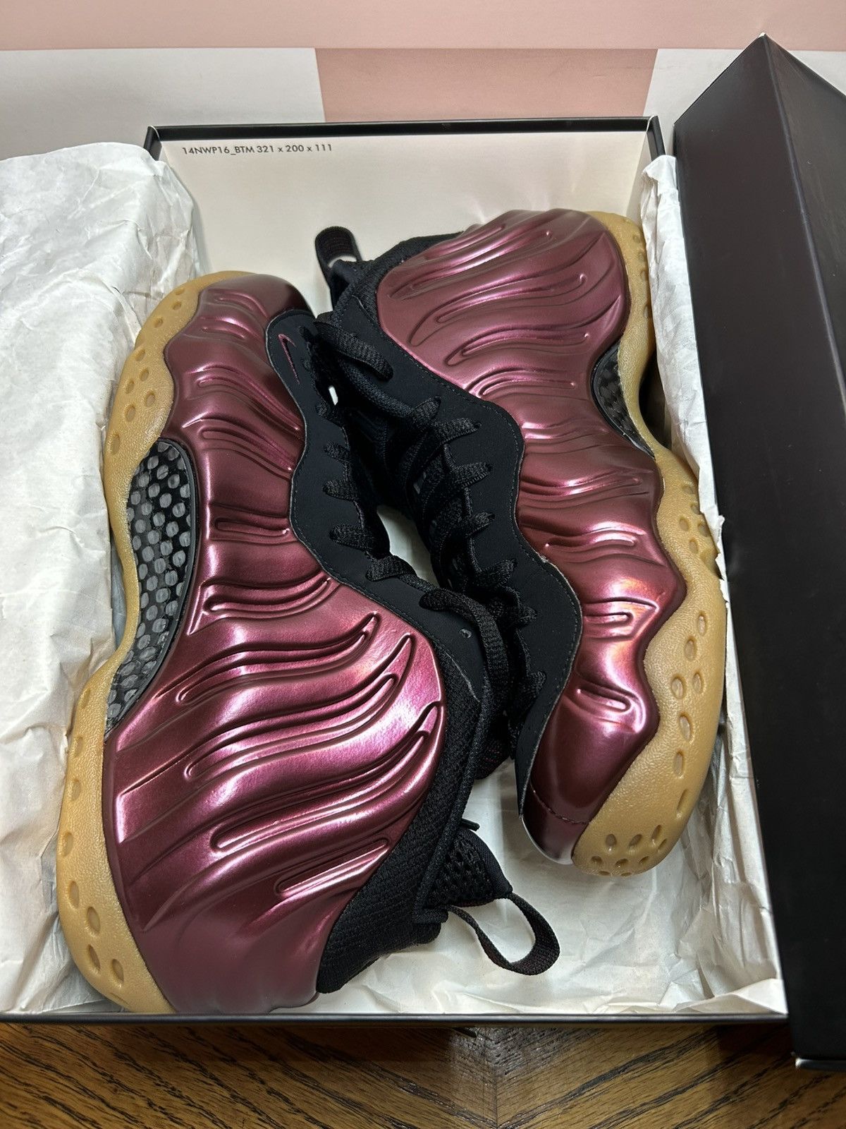 Nike Size 8.5 - Nike Air Foamposite One Night Maroon 2016 Size US 8.5 / EU 41-42 - 4 Thumbnail