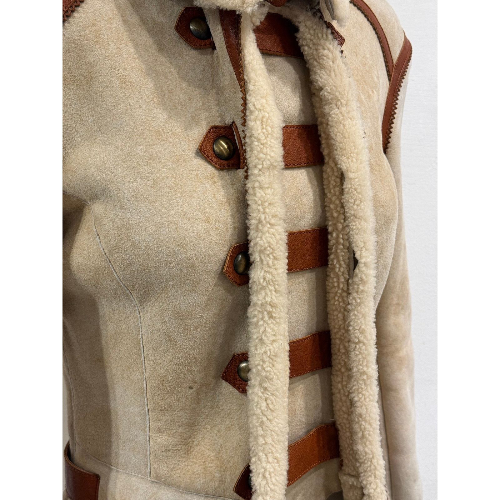 Roberto Cavalli Roberto Cavalli shearling jacket with contrast leather Size M / US 6-8 / IT 42-44 - 5 Thumbnail