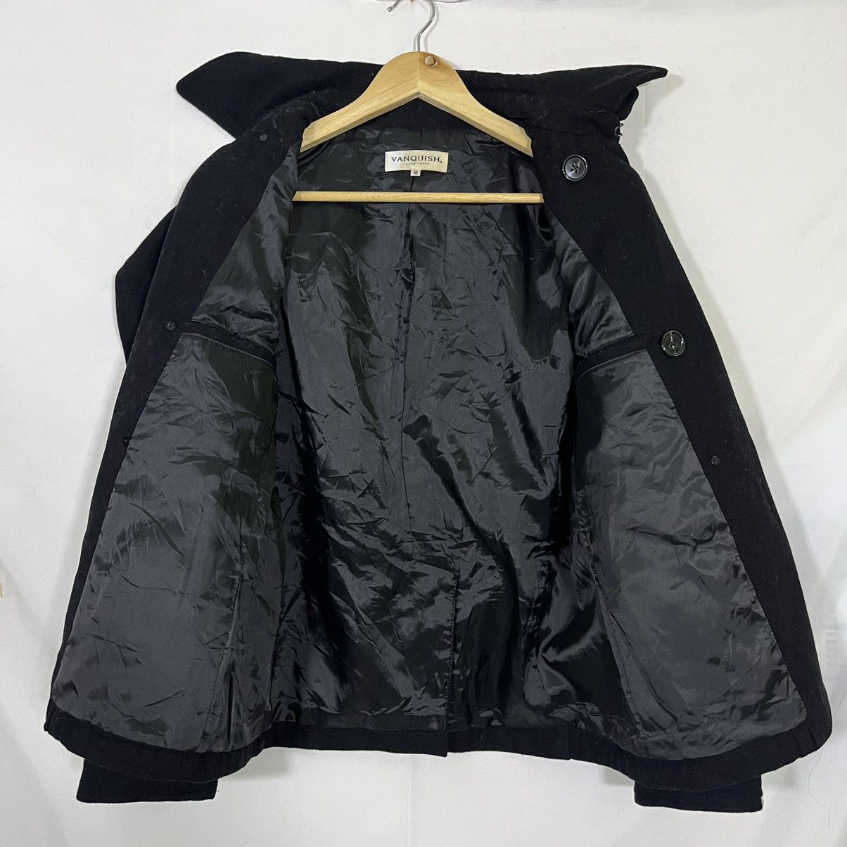 Vanquish VANQUISH JAPAN DOUBLE BREASTED WOOL COAT JACKET Size US M / EU 48-50 / 2 - 4 Thumbnail