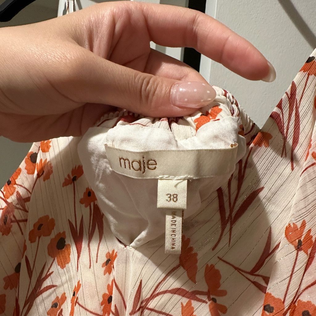 Other Maje Floral High-Low Dress – Size 38 (US 6) Size S / US 4 / IT 40 - 11 Thumbnail
