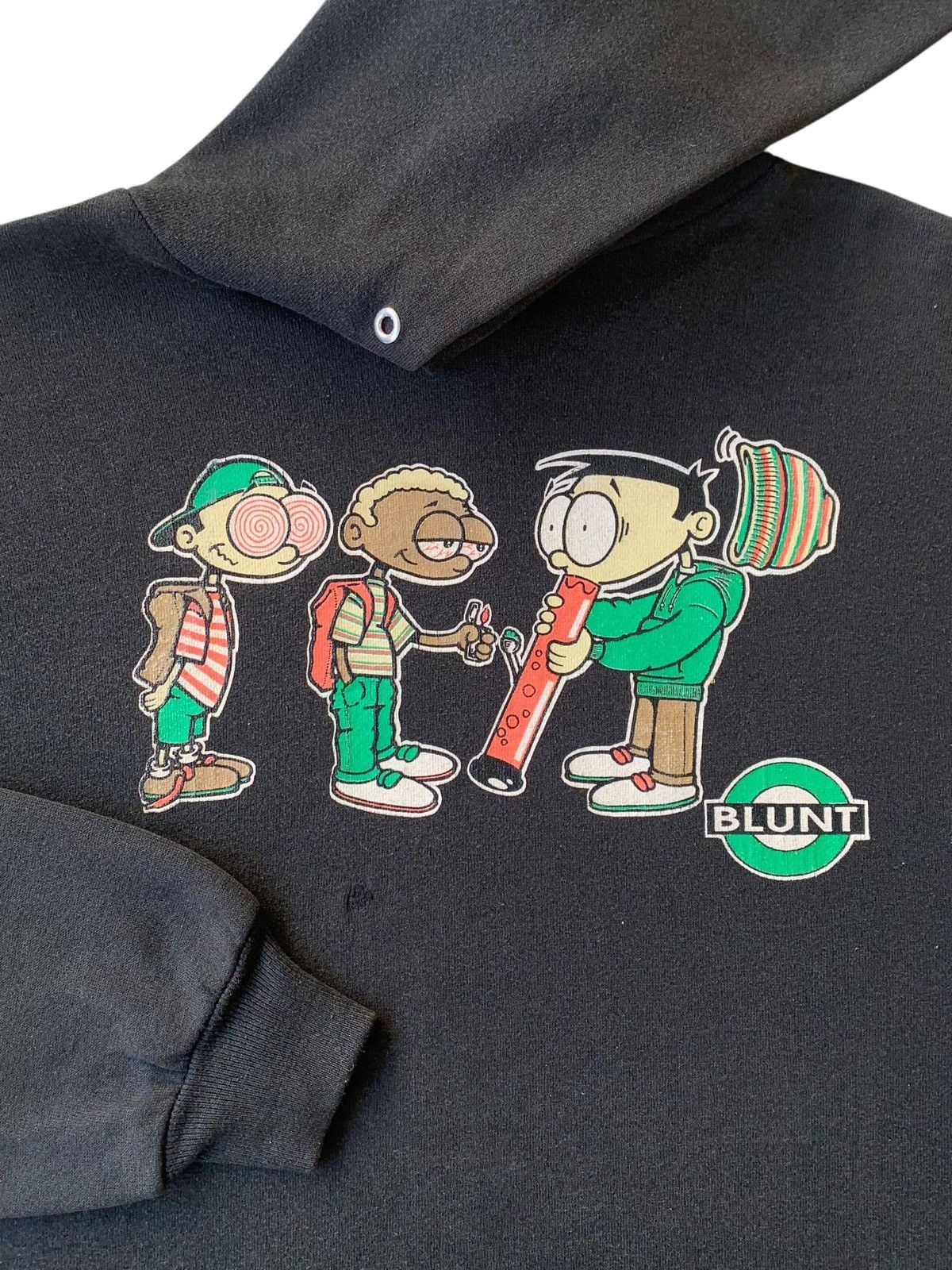 Other RARE vintage 90s BLUNT skateboard hoodie Size US XL / EU 56 / 4 - 2 Thumbnail