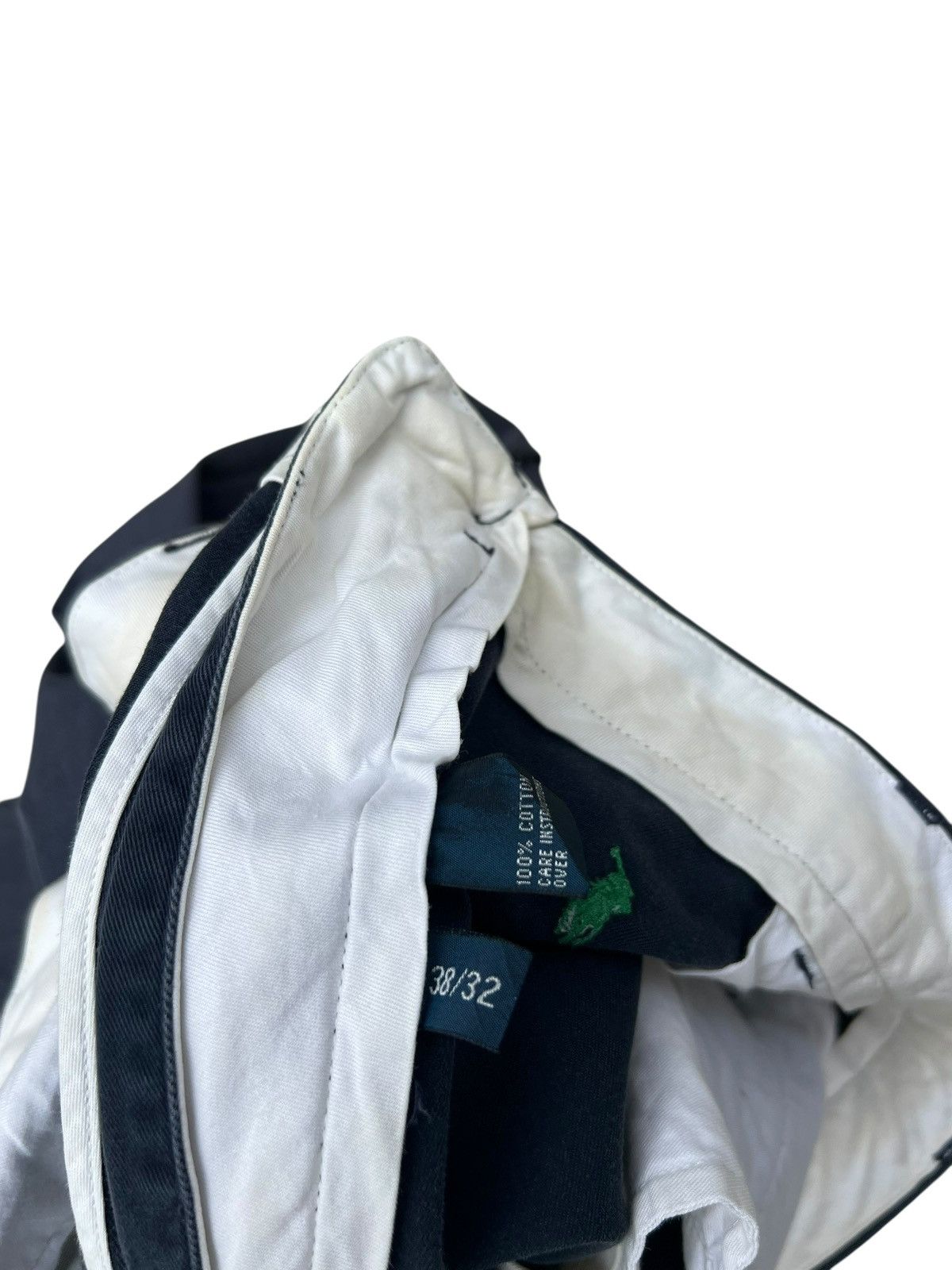 Polo Ralph Lauren Vintage 90s Polo Ralph Lauren Small Pony Faded Navy Trouser Size US 38 / EU 54 - 21 Thumbnail