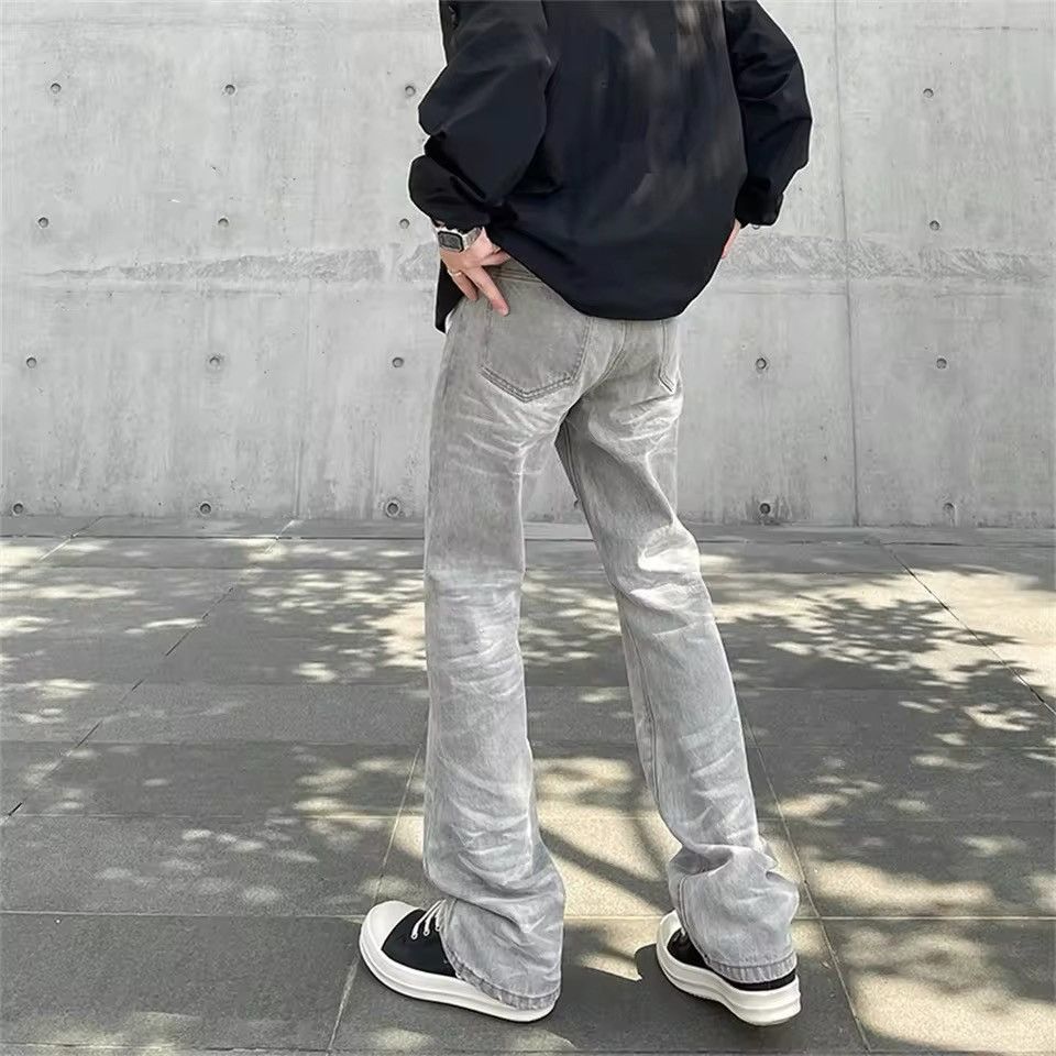 Japanese Brand × Vintage Avant garde fashion washed damage flared jeans pants Size US 28 / EU 44 - 4 Thumbnail