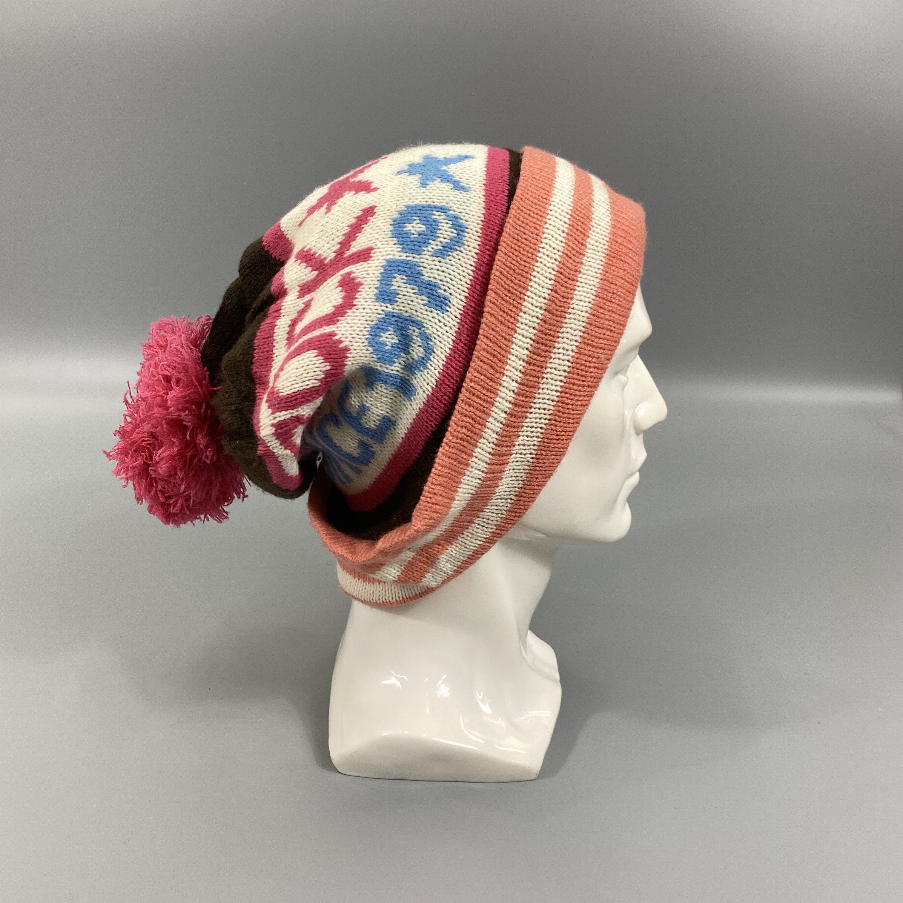Japanese Brand Rockstar Snow Cap Beanie Hat Pom Pom -BN880 Size ONE SIZE - 4 Thumbnail