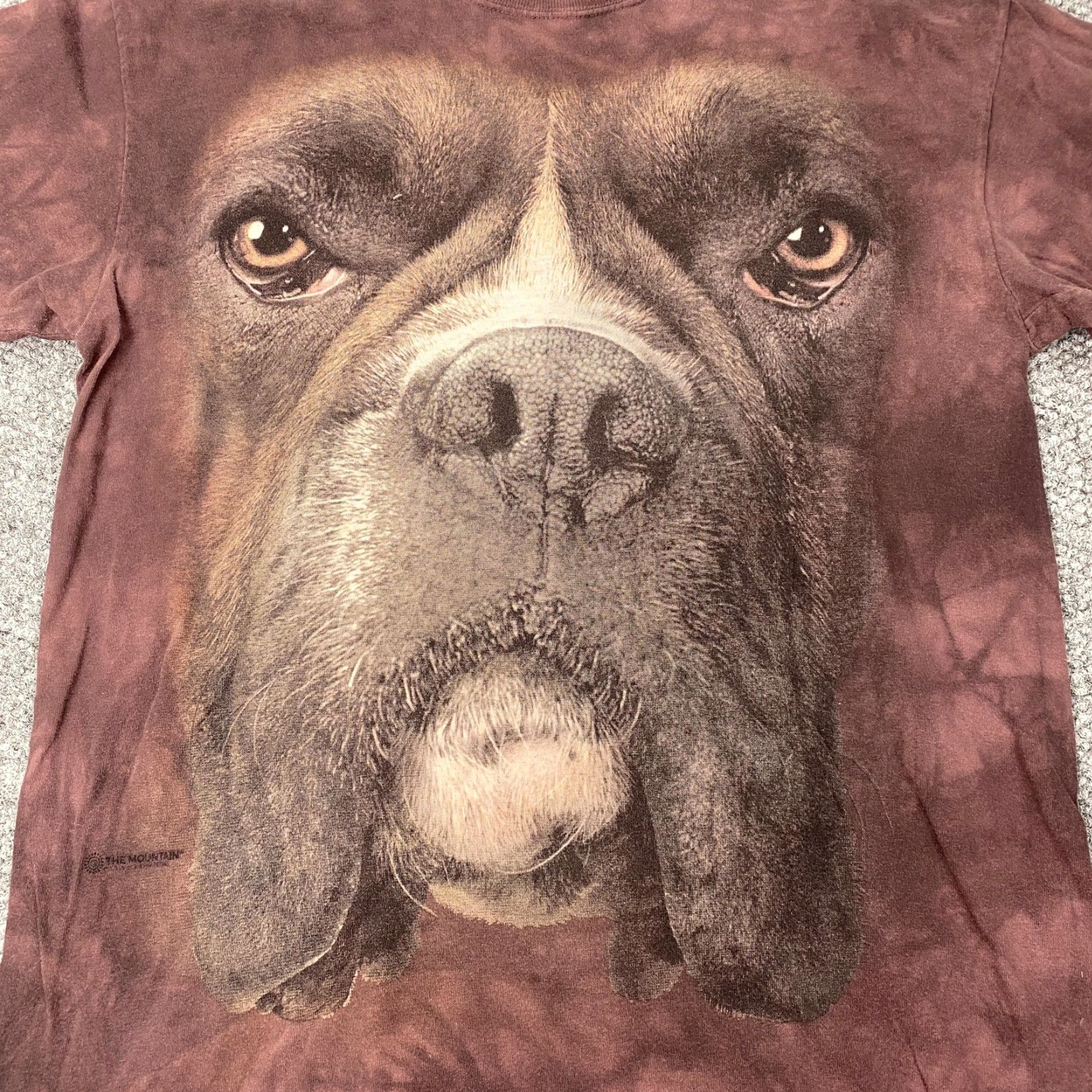 The Mountain VINTAGE The Mountain Shirt Mens L Brown Tie Dye Big Dog Face Graphic Tee USA Size US L / EU 52-54 / 3 - 2 Thumbnail