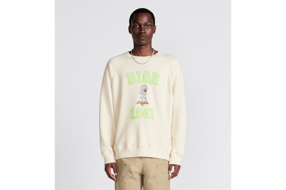 Dior o1bcso1str0226 Relaxed-Fit Bobby Sweatshirt in White Size US S / EU 44-46 / 1 - 4 Thumbnail
