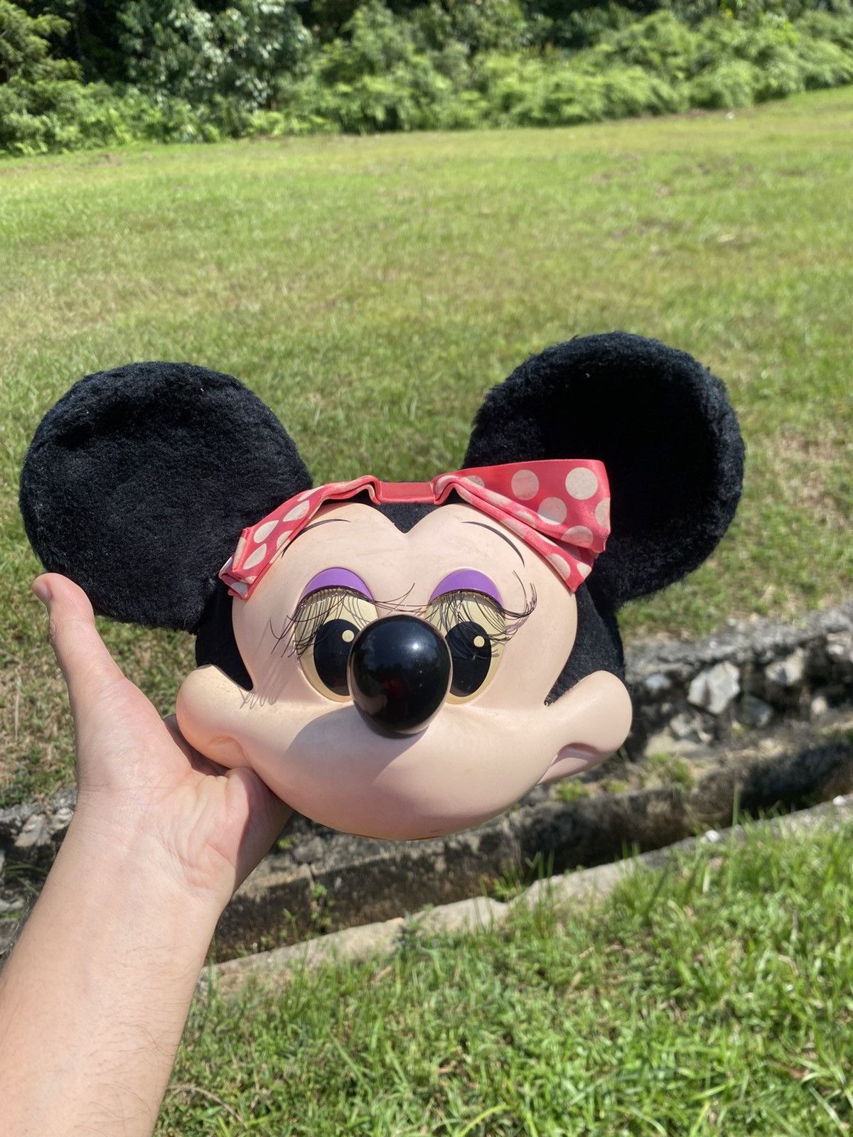 Disney Rare Vintage 1990s Disney Minnie Mouse 3D Face Cap USA Made Size ONE SIZE - 1 Thumbnail
