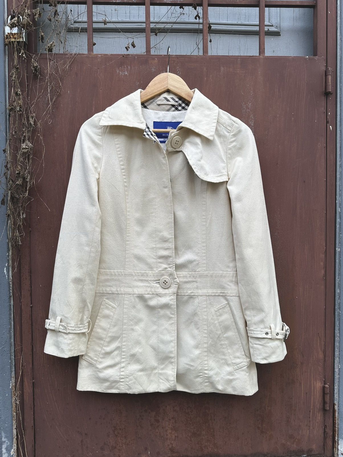 Burberry Burberry Blue Label Canvas Utility Jacket (Woman) Size US S / EU 44-46 / 1 - 1 Thumbnail