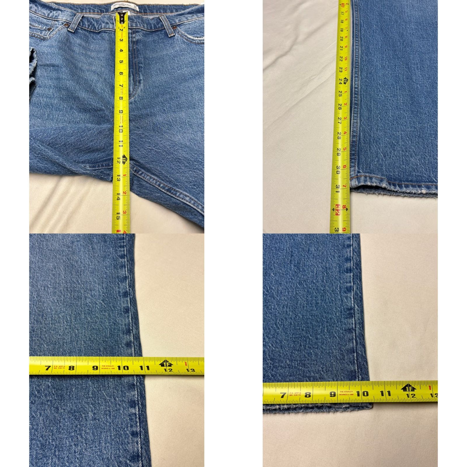 Abercrombie & Fitch Abercrombie & Fitch Curve Love The Baggy Low Rise Womens 16R 33 W39 L31 NWT Size ONE SIZE - 8 Thumbnail