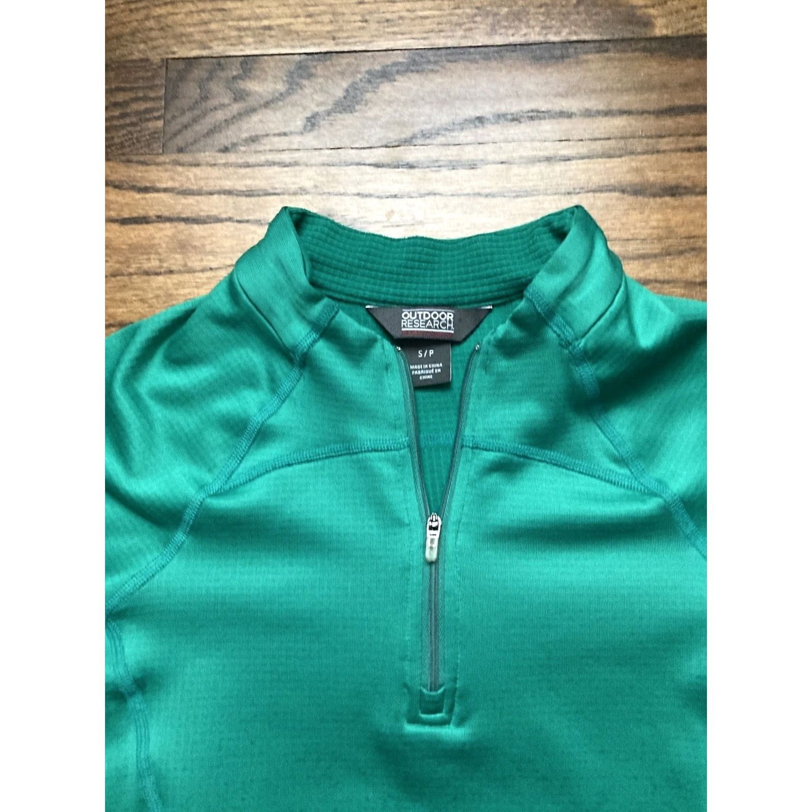 Outdoor Research Outdoor Research Jacket Womens Small Green Radiant LT 1/4 Zip Waffle Fleece Size S / US 4 / IT 40 - 4 Thumbnail