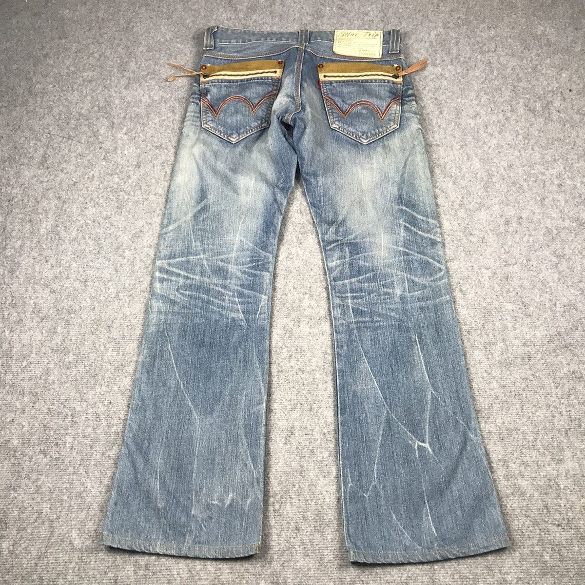 Edwin × Japanese Brand BLUE TRIP EDWIN 503 BOOTCUT FLARE JEANS DENIM PANTS 132 Size US 30 / EU 46 - 8 Thumbnail