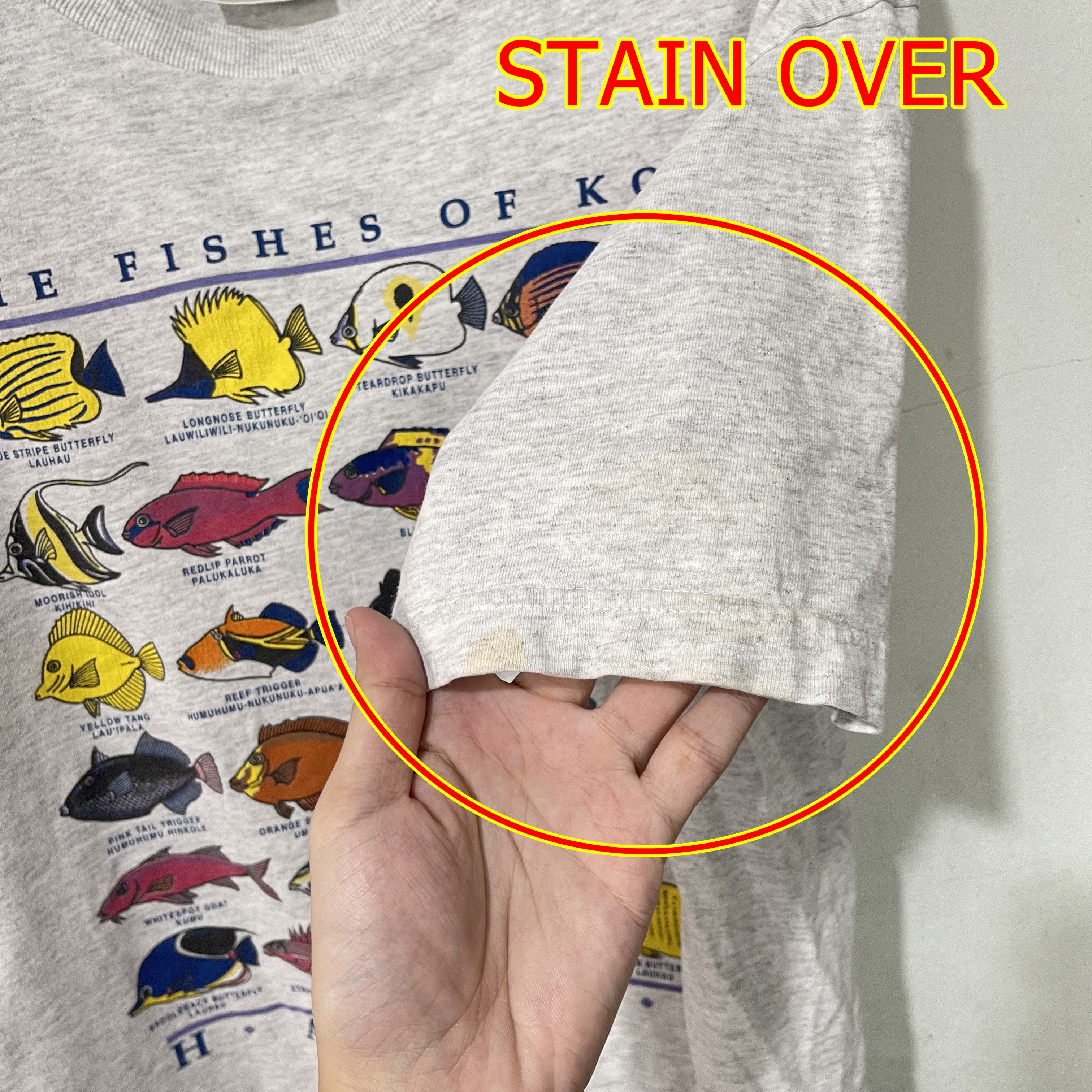 Vintage Vintage 90s Fishes of Kona Hawaii T-Shirt Size US L / EU 52-54 / 3 - 10 Thumbnail
