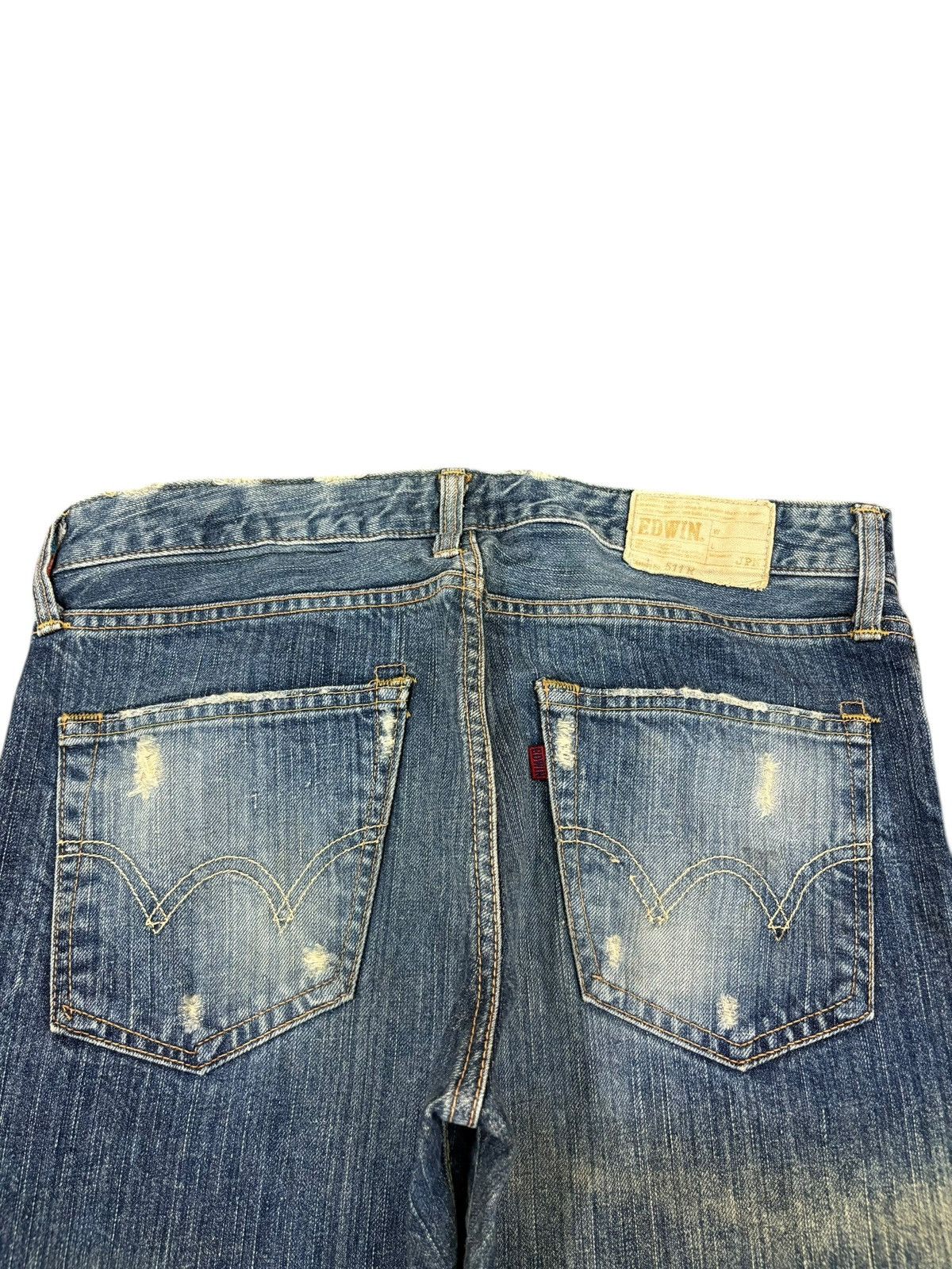 Edwin Vintage Edwin 511R Rusty Wash Distressed Flare Jeans Size US 32 / EU 48 - 4 Thumbnail